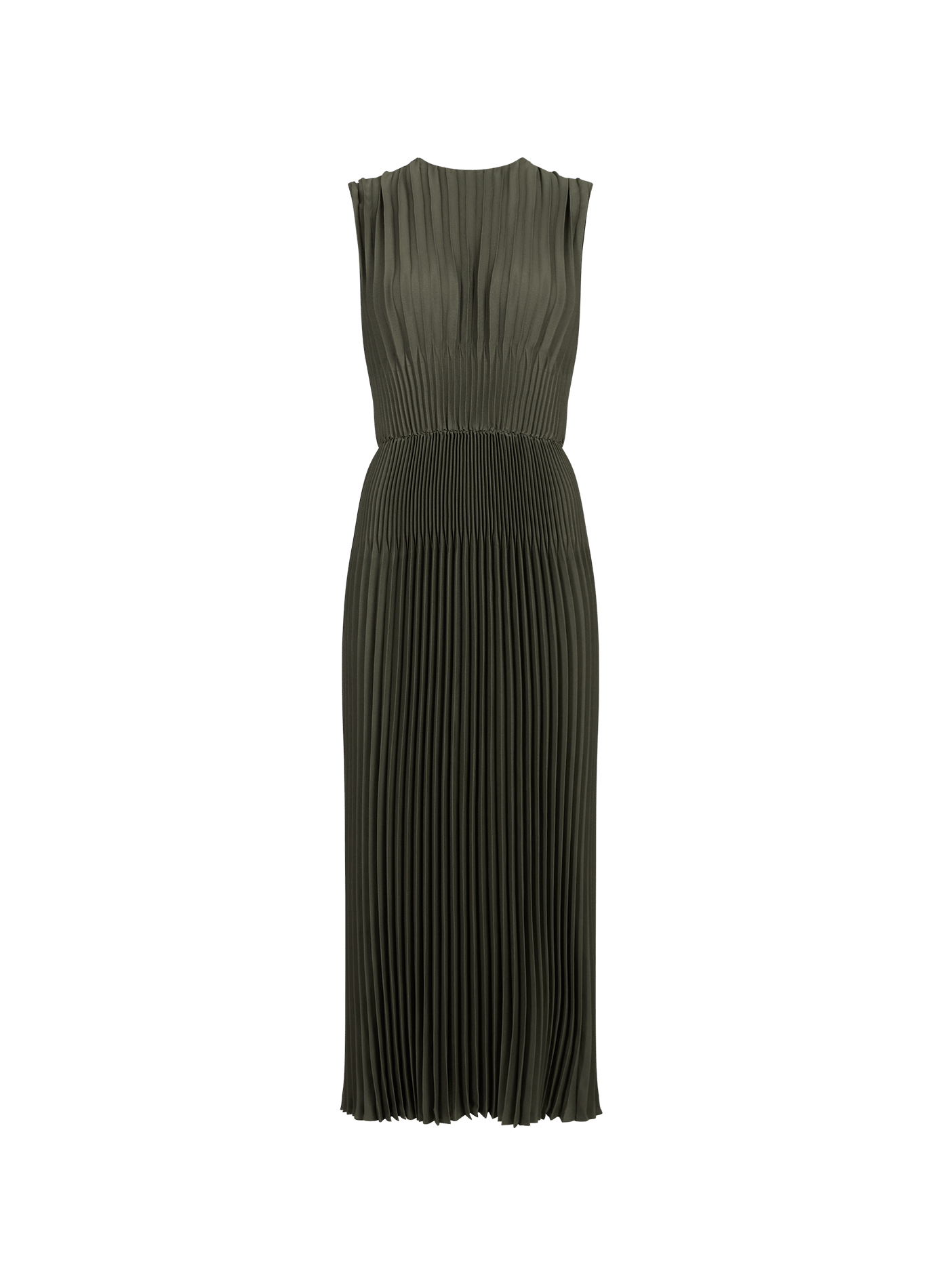 Pleated midi dress  VINCE Green