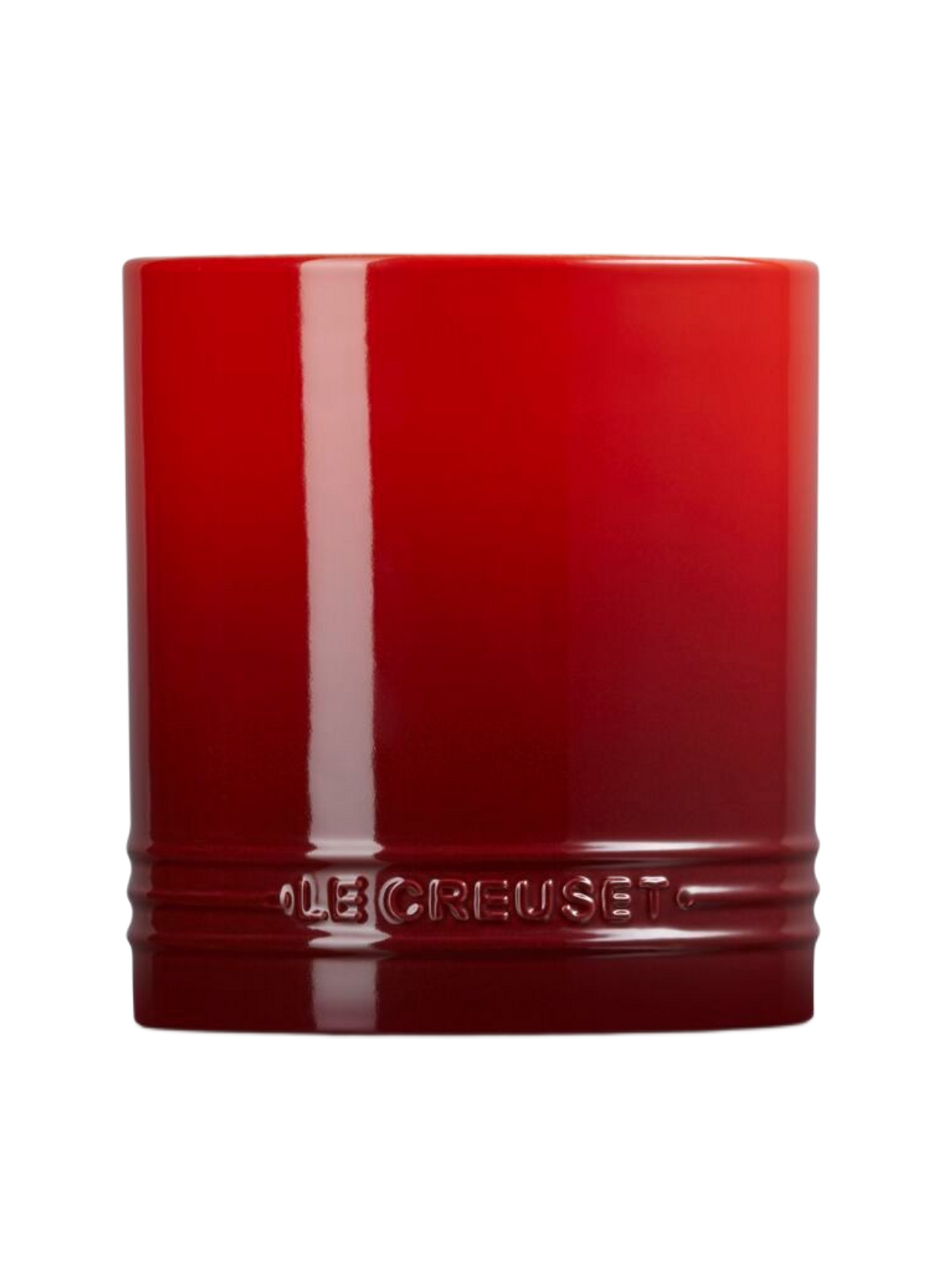 Keramik-Signaturutensilienbehälter LE CREUSET Rot