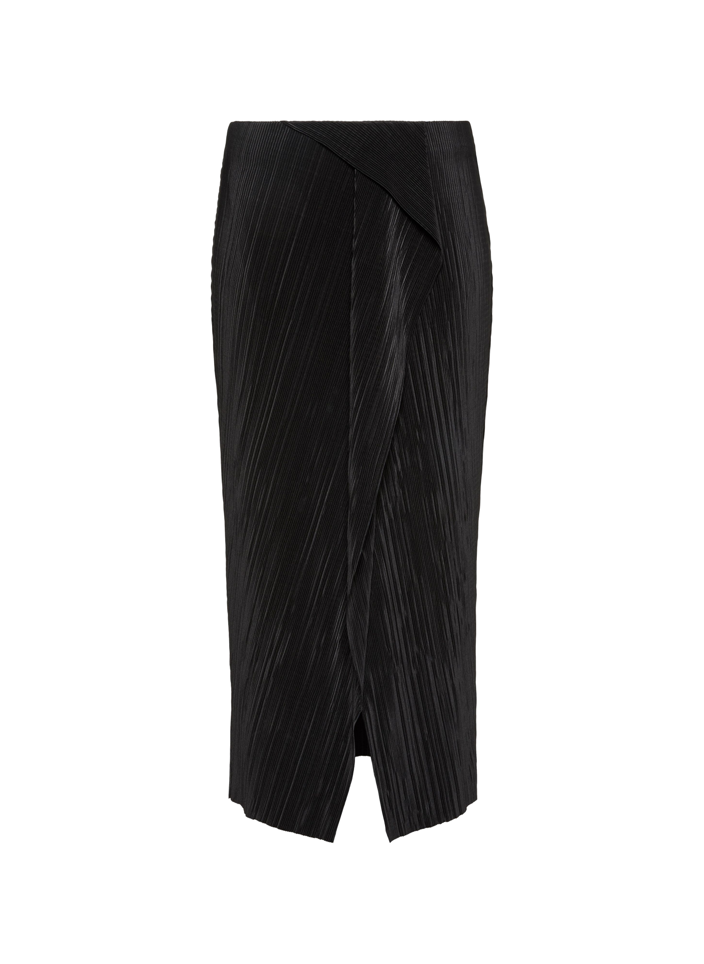 Midi-Plissee-Asymmetrischer Rock CALVIN KLEIN Schwarz