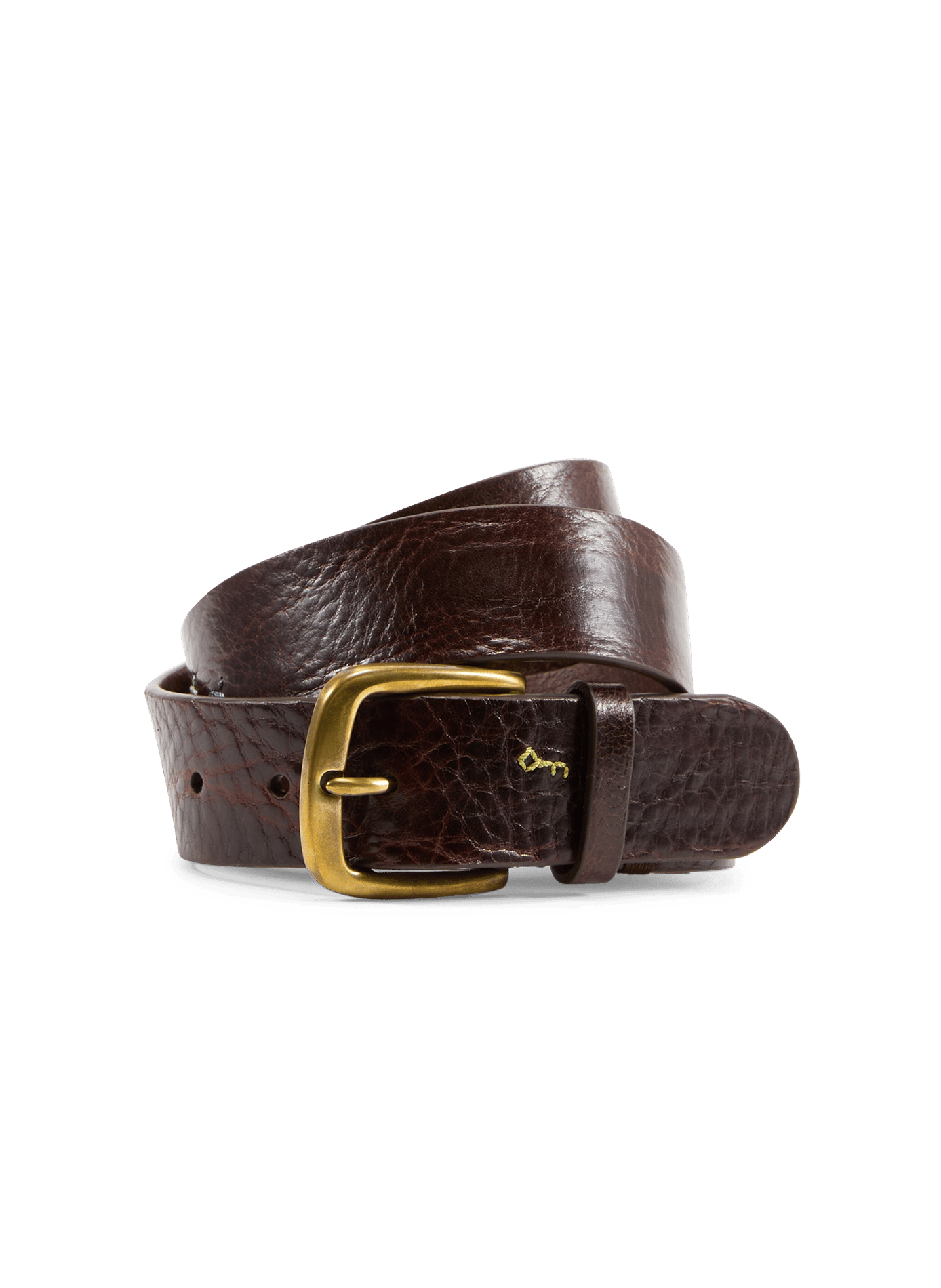 Leather belt with embroidery details PAUL SMITH Brown