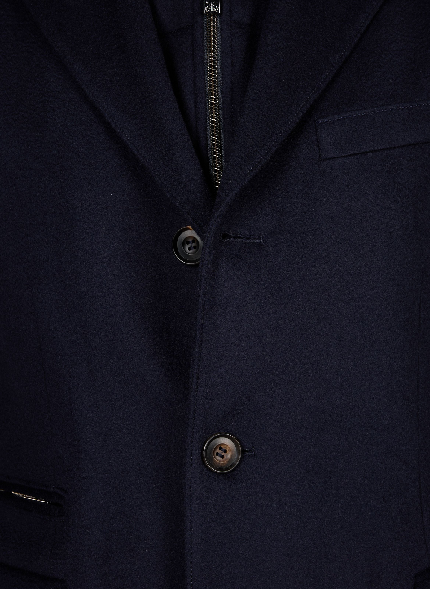 Manteau avec doublure amovible en laine vierge CORNELIANI Bleu