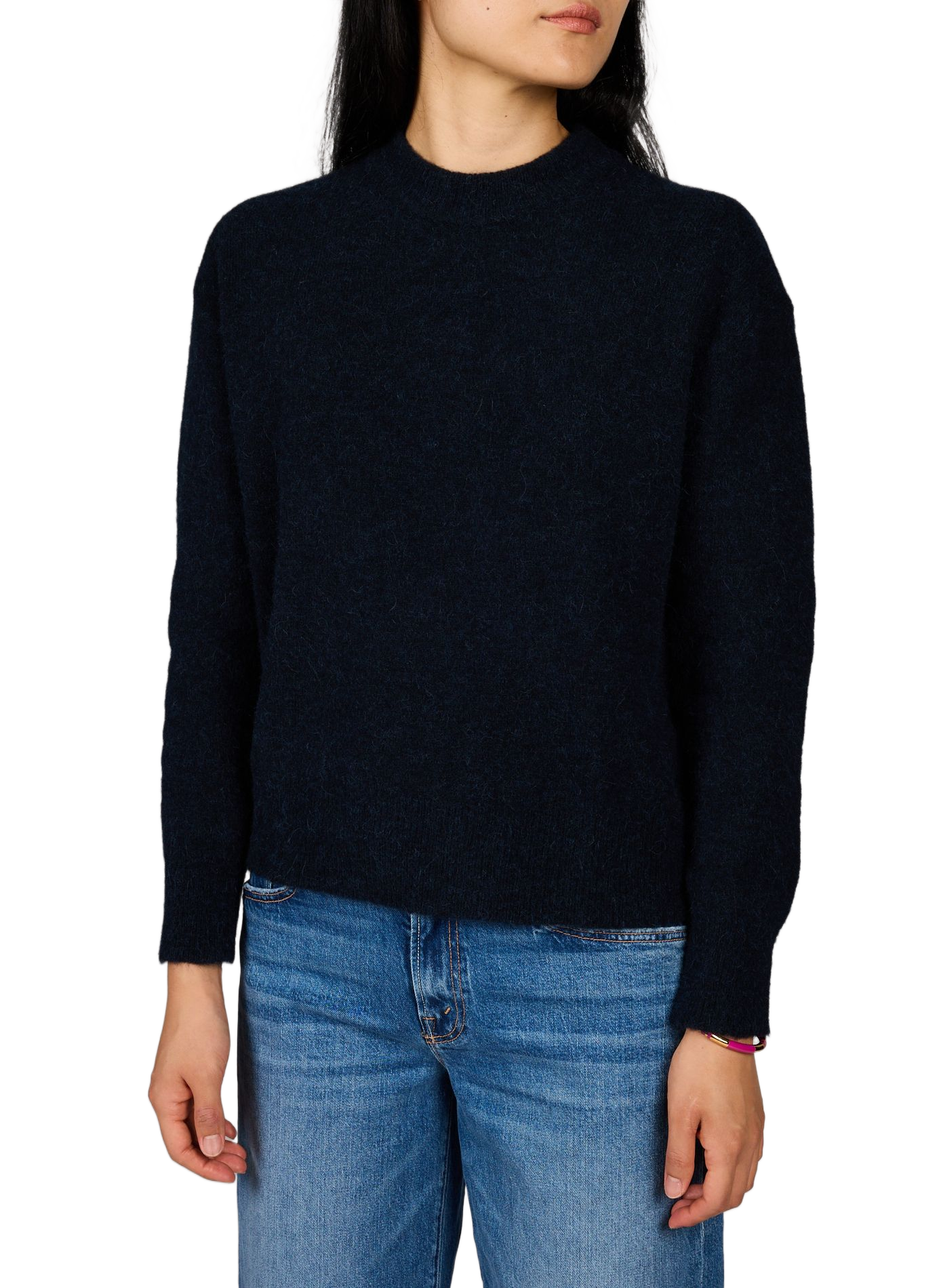 Gerader Pullover aus Alpaka und Wollmischung SAMSOE SAMSOE Schwarz