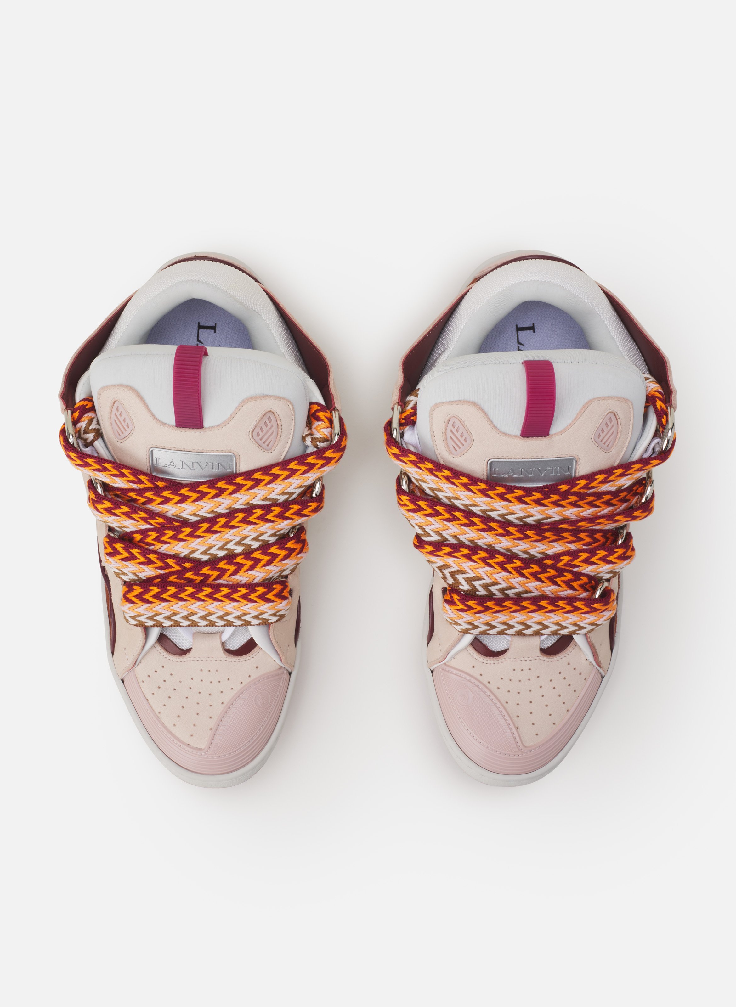 Sneakers curb en cuir LANVIN Rose