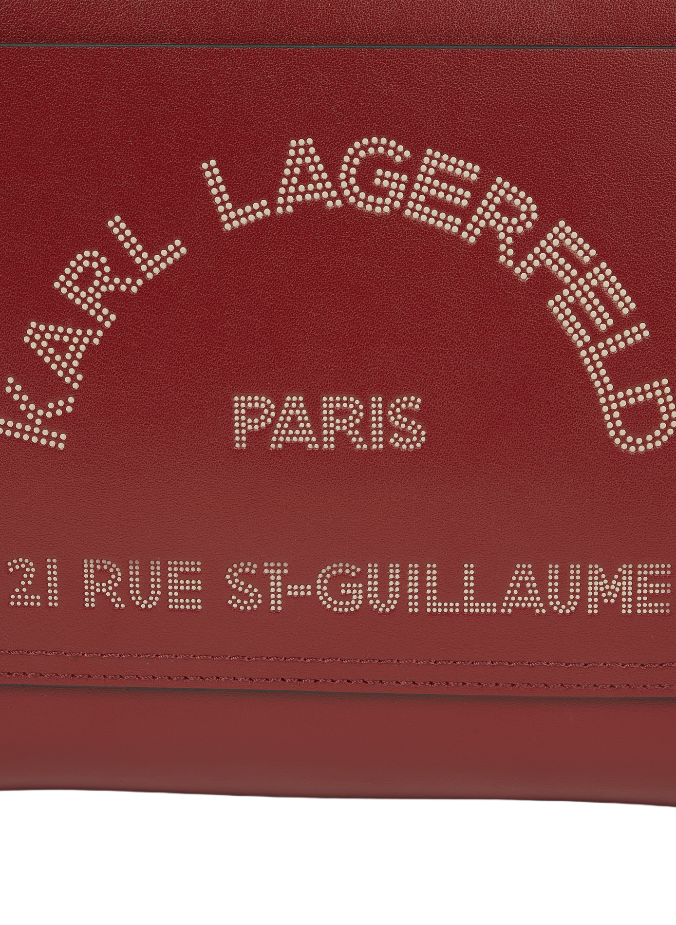 Shopper tas K/Daily met afneembare leren band KARL LAGERFELD Rood