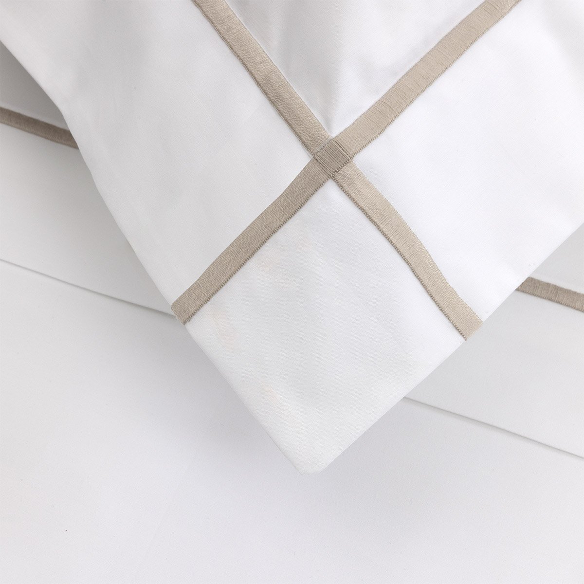 Taie d'oreiller en percale de coton, athéna YVES DELORME Gris
