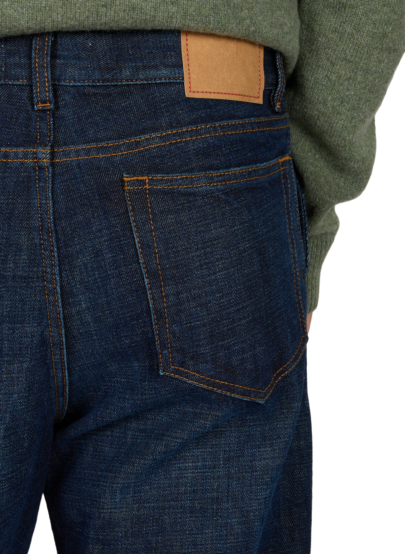 Jean droit Genua en coton JEANERICA DENIM Bleu