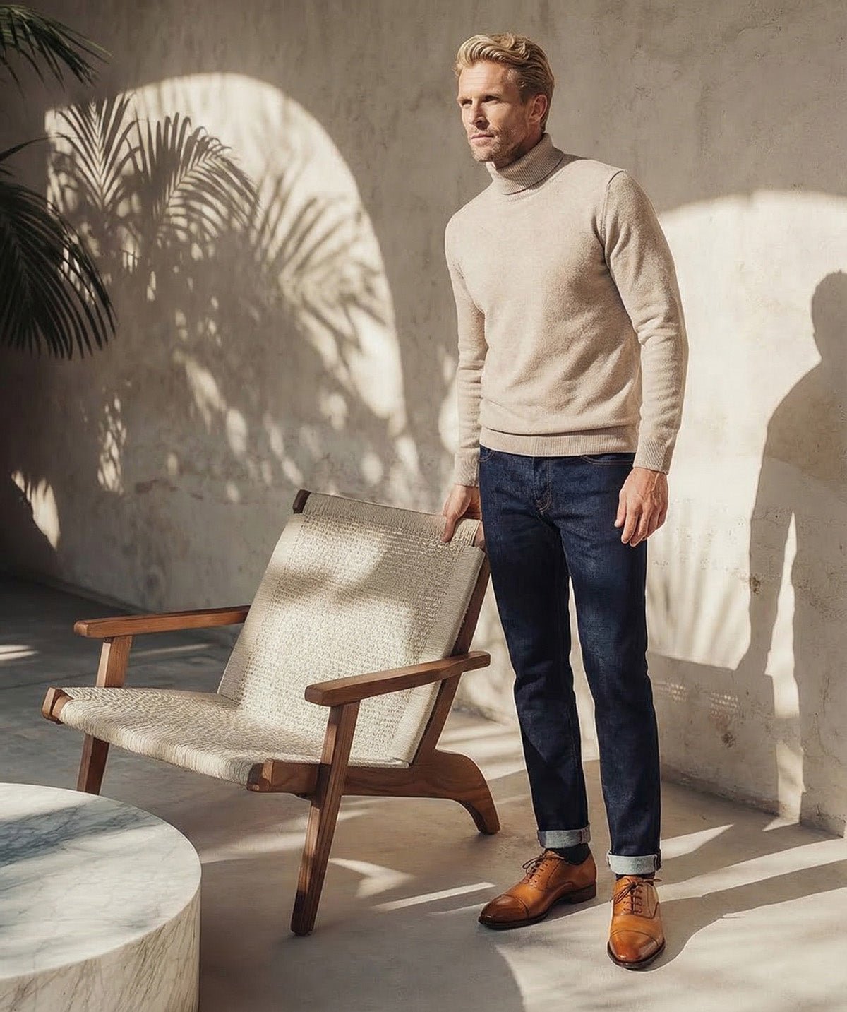 Richelieu cuir patiné consul FINSBURY Marron