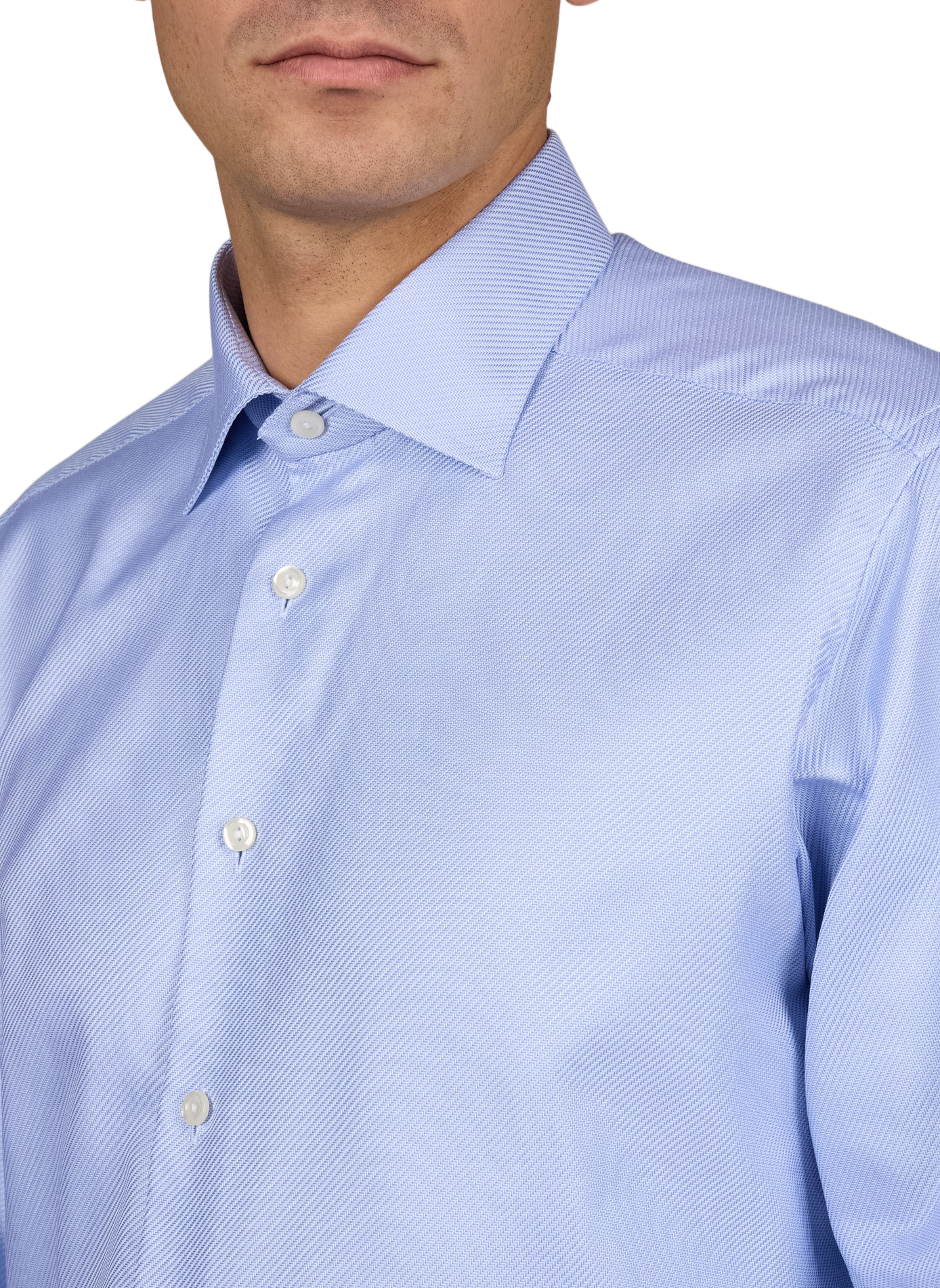 Straight classic collar shirt in cotton ETON Blue