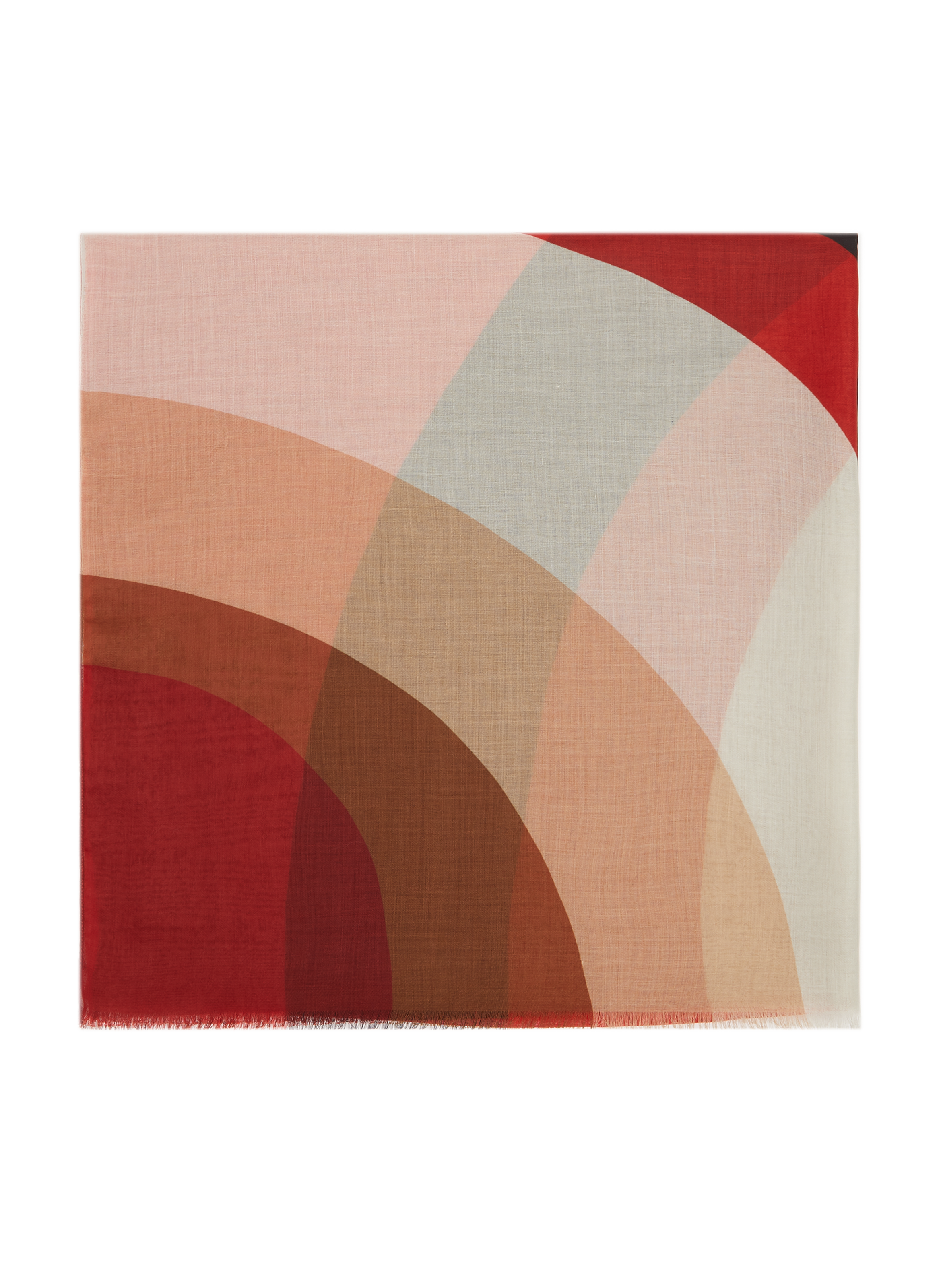 Graphic-print stole SAISON 1865 Red