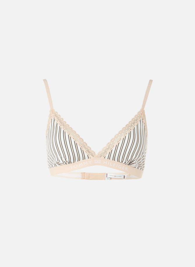 Printed triangle bra with lace TOMMY HILFIGER