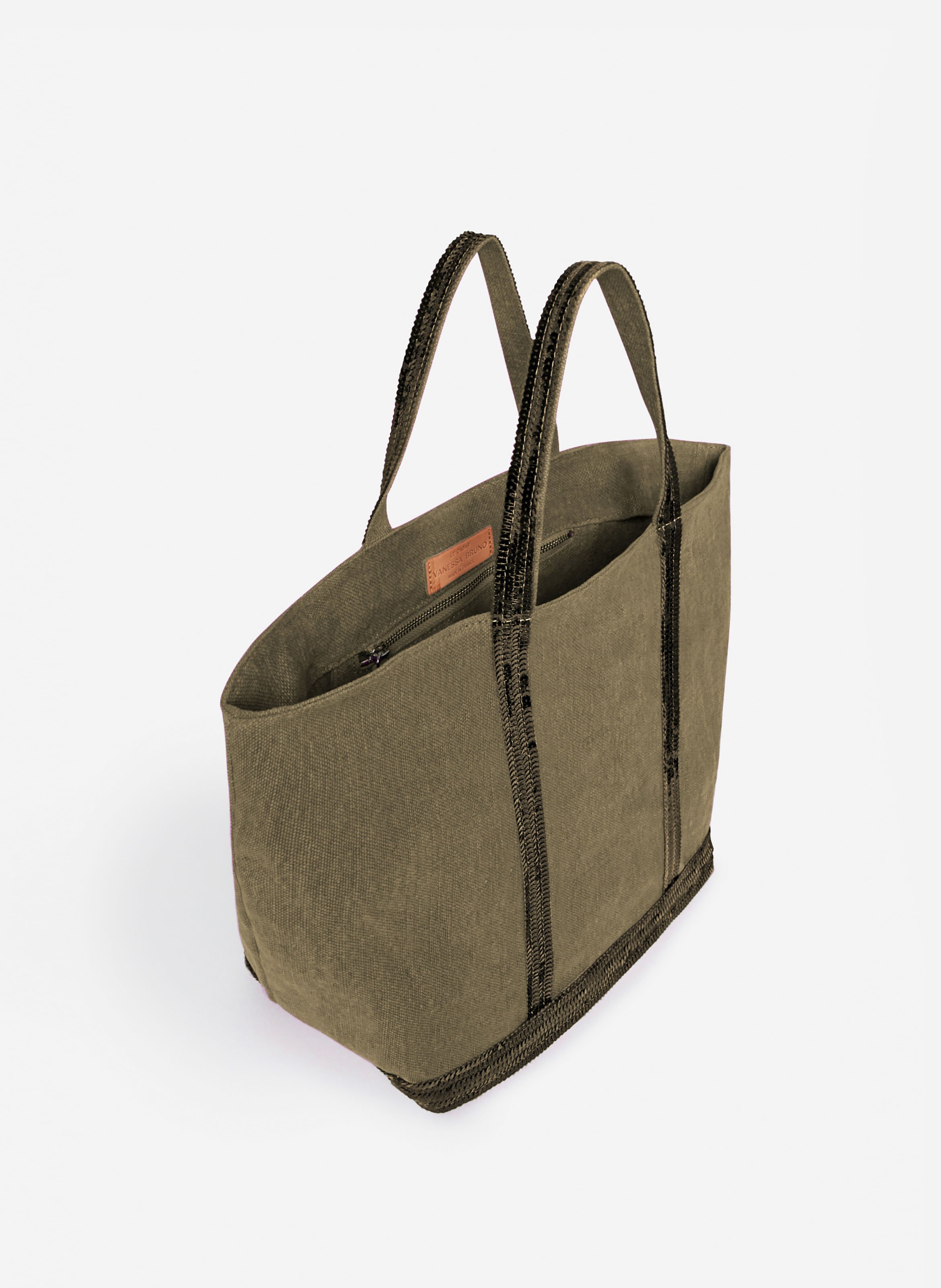 Cabas m en lin VANESSA BRUNO Kaki