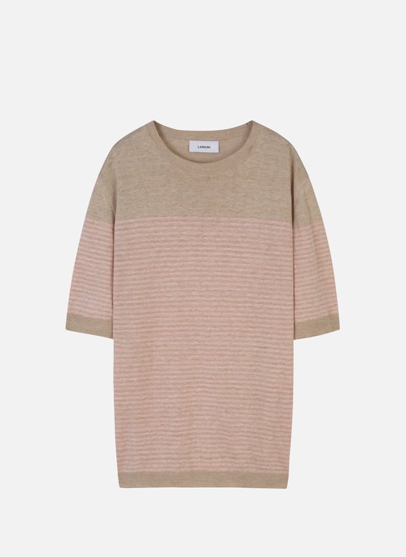 Striped linen T-shirt LARDINI Striped linen T-shirt LARDINI