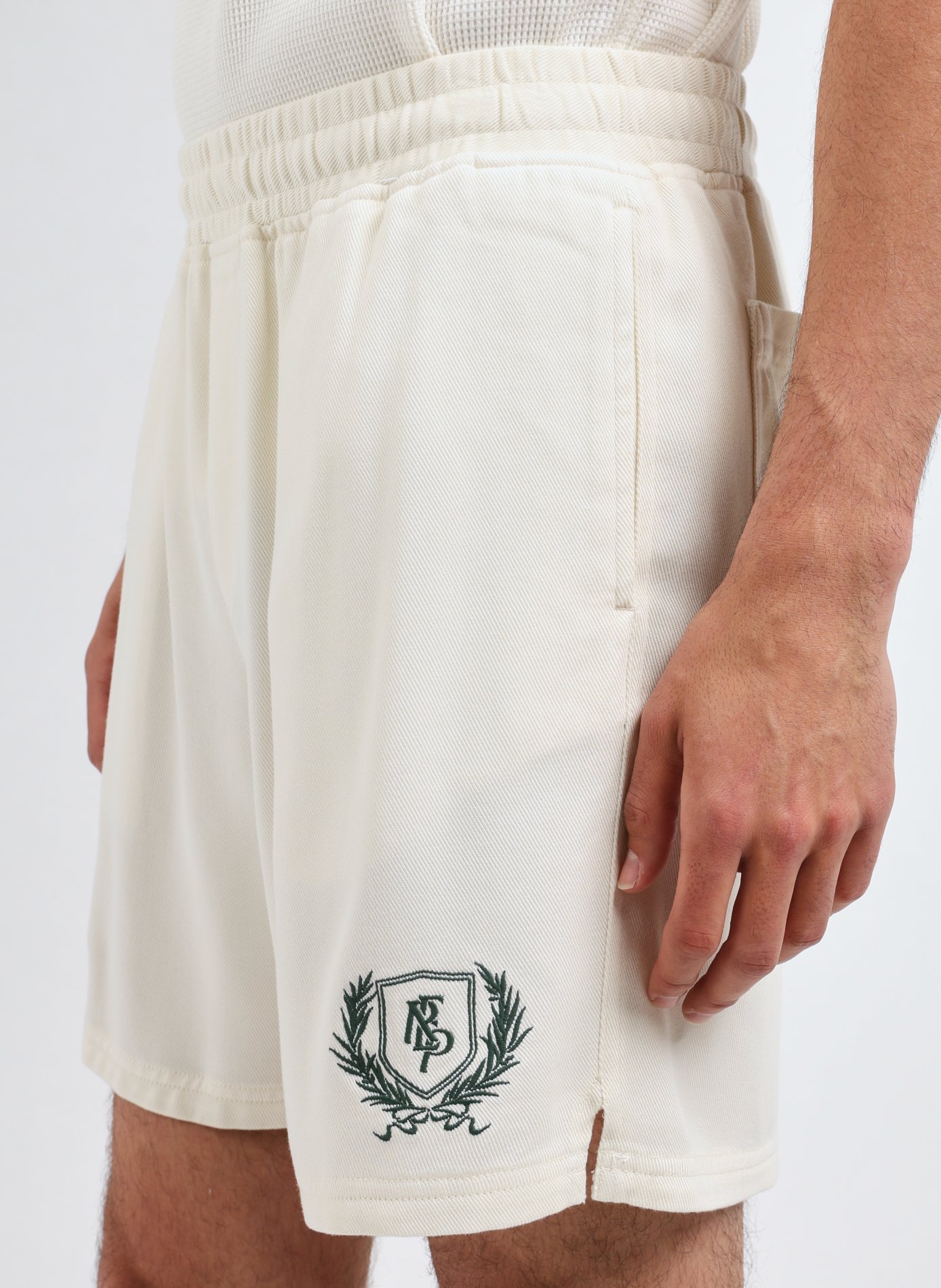 Elastic waist lyocell shorts REPRESENT White