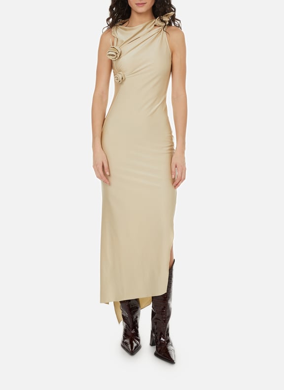 Robe longue Asymetric Beige by COPERNI COPERNI Robe longue Asymetric Beige