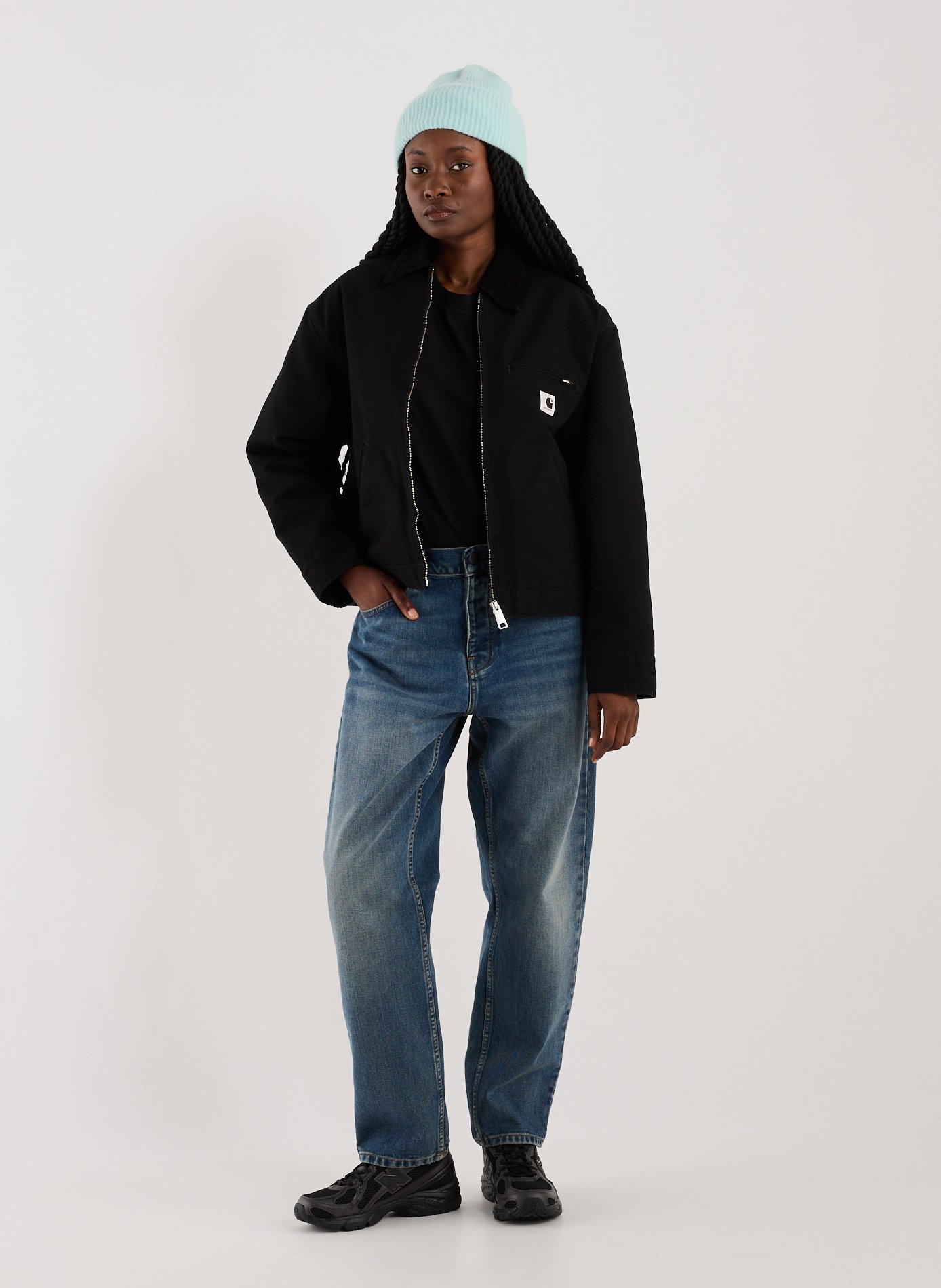 Veste droite en coton CARHARTT WIP Noir