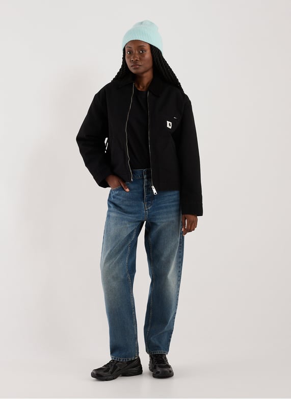 Straight-fit cotton jacket | Black by CARHARTT WIP Straight-fit cotton jacket Black