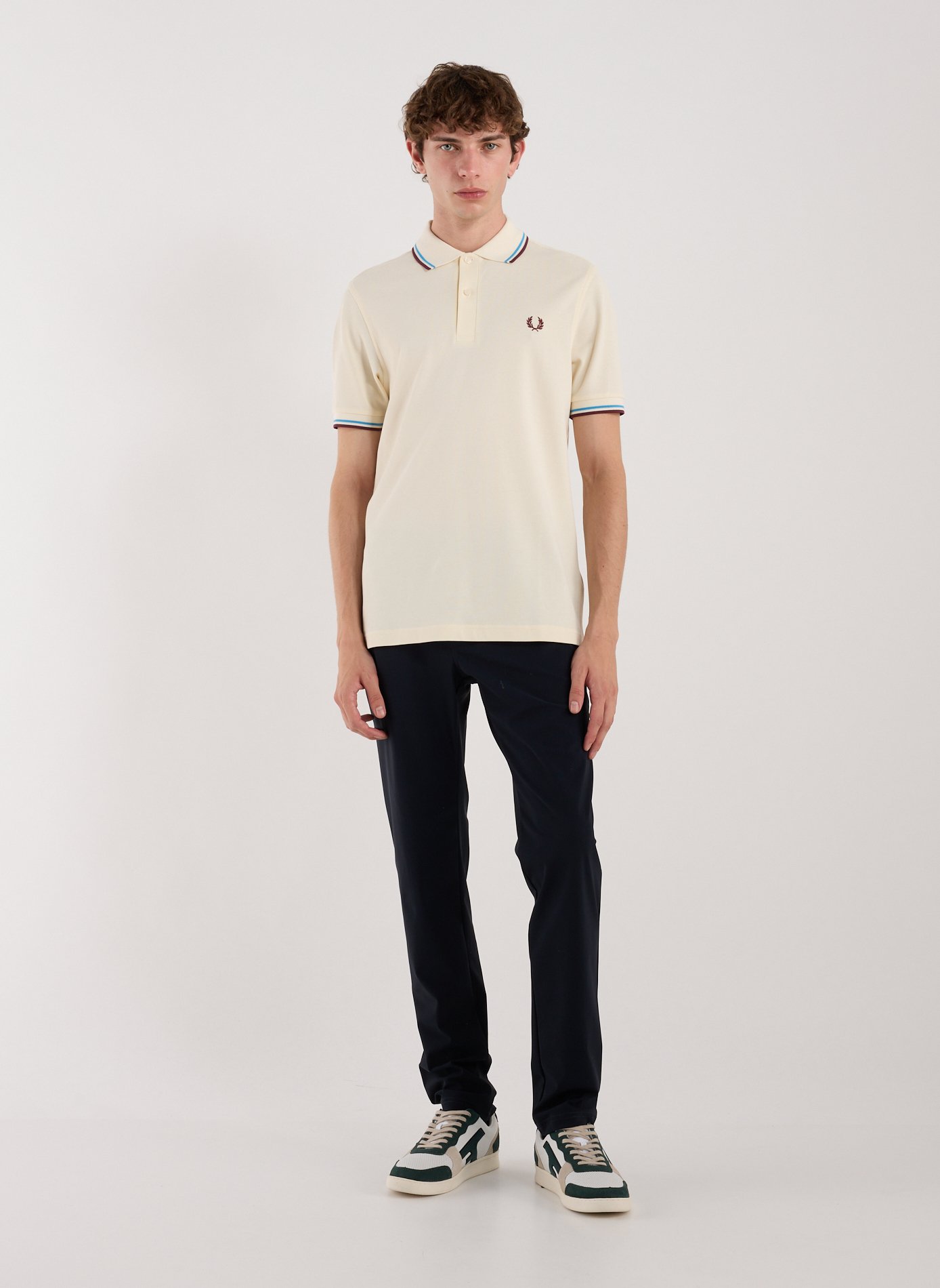 Polo en coton piqué FRED PERRY Beige