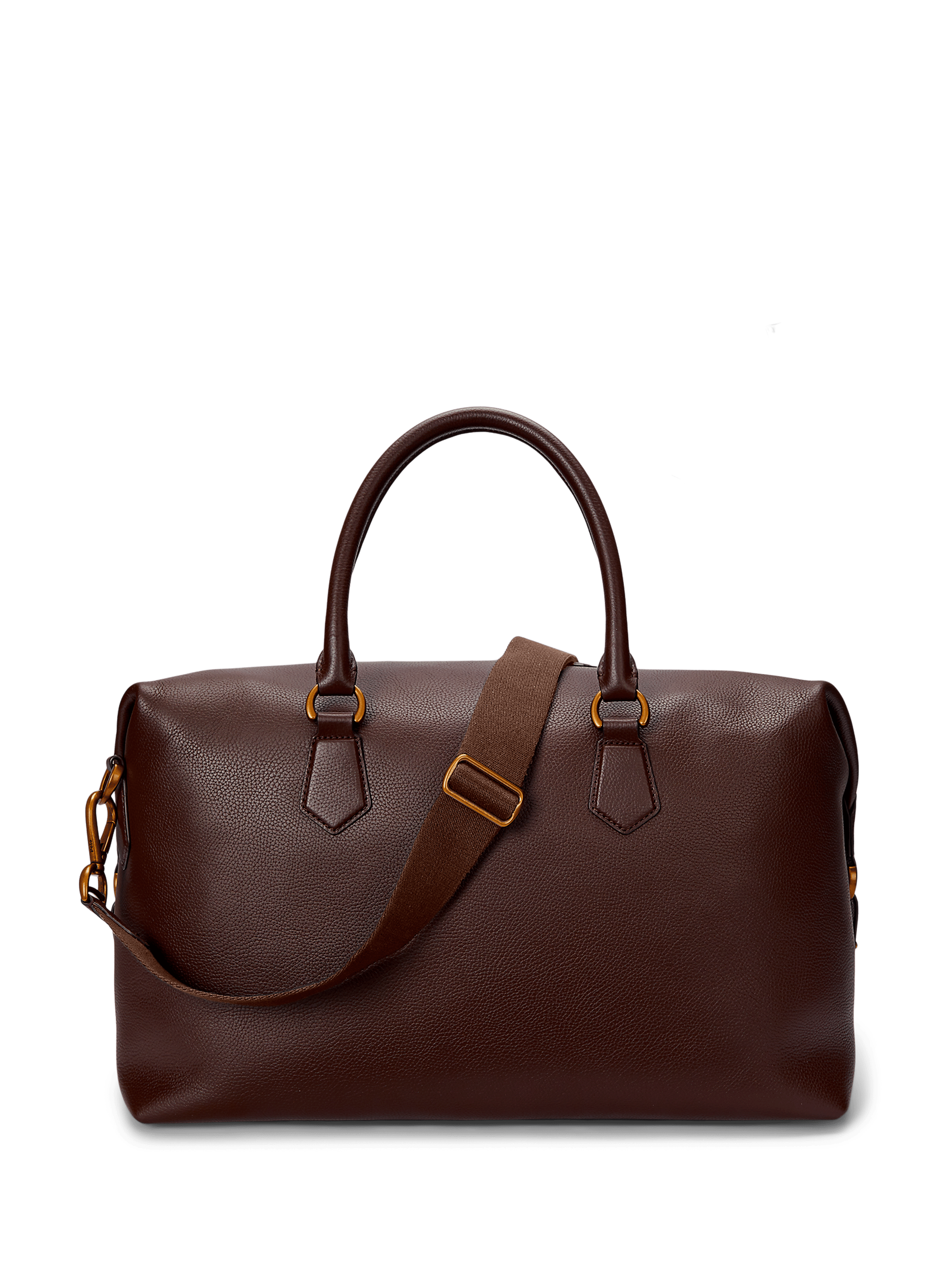 Sac week-end en cuir POLO RALPH LAUREN Marron