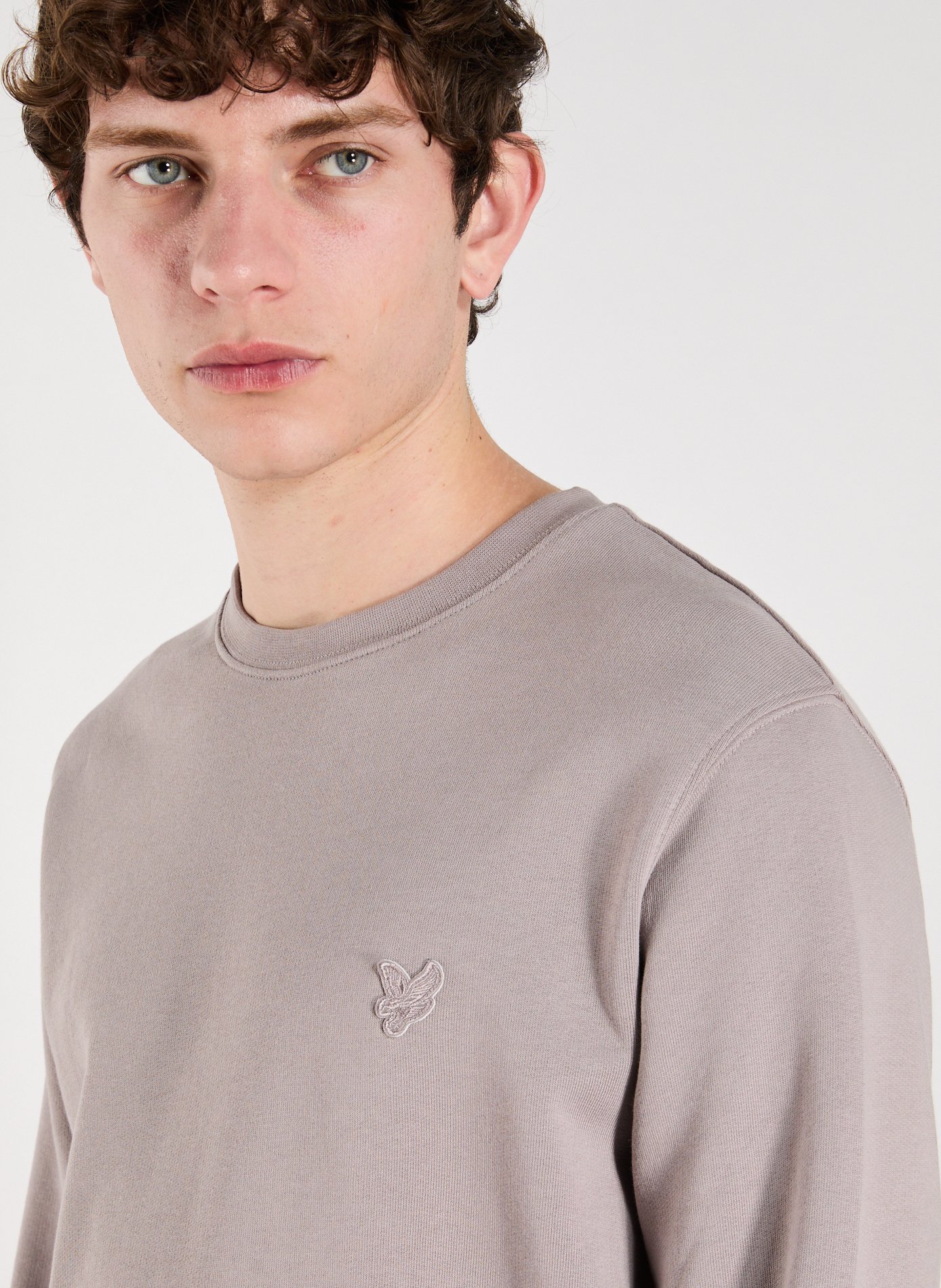 Sweatshirt col rond en coton LYLE & SCOTT Beige