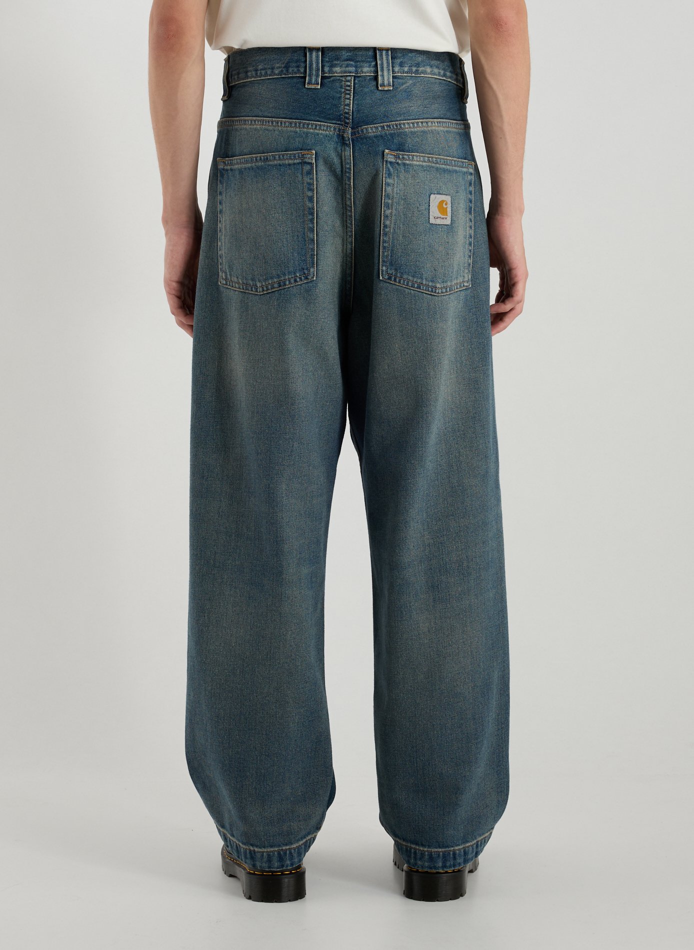 Wide cotton jeans CARHARTT WIP Blue
