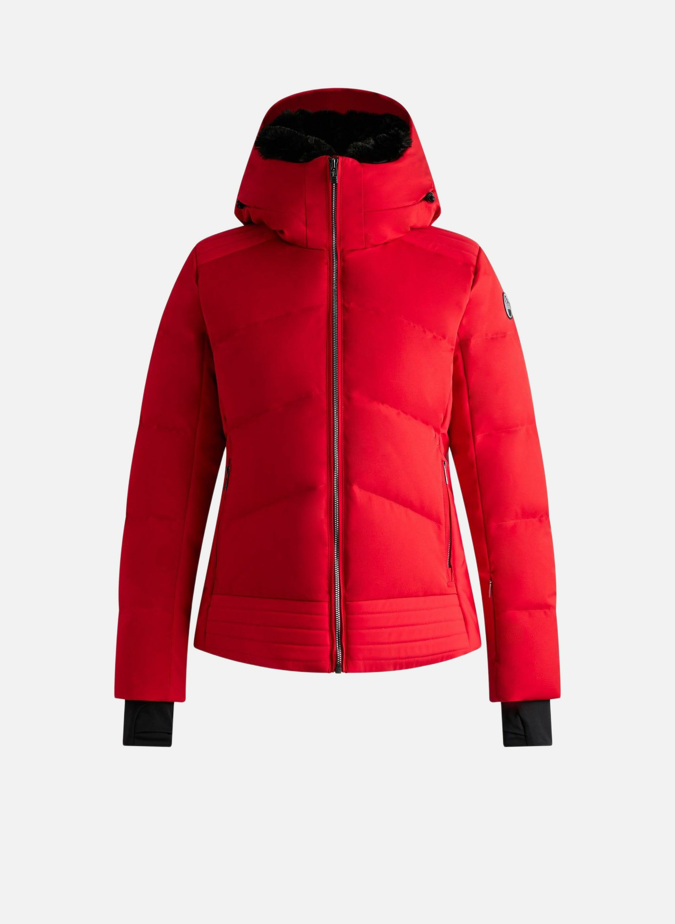 Veste de ski avery col montant coupe regular FUSALP Rouge