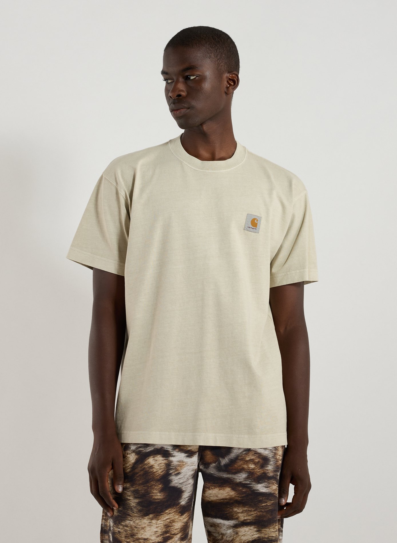 CARHARTT WIP Classic Cotton T-Shirt Beige