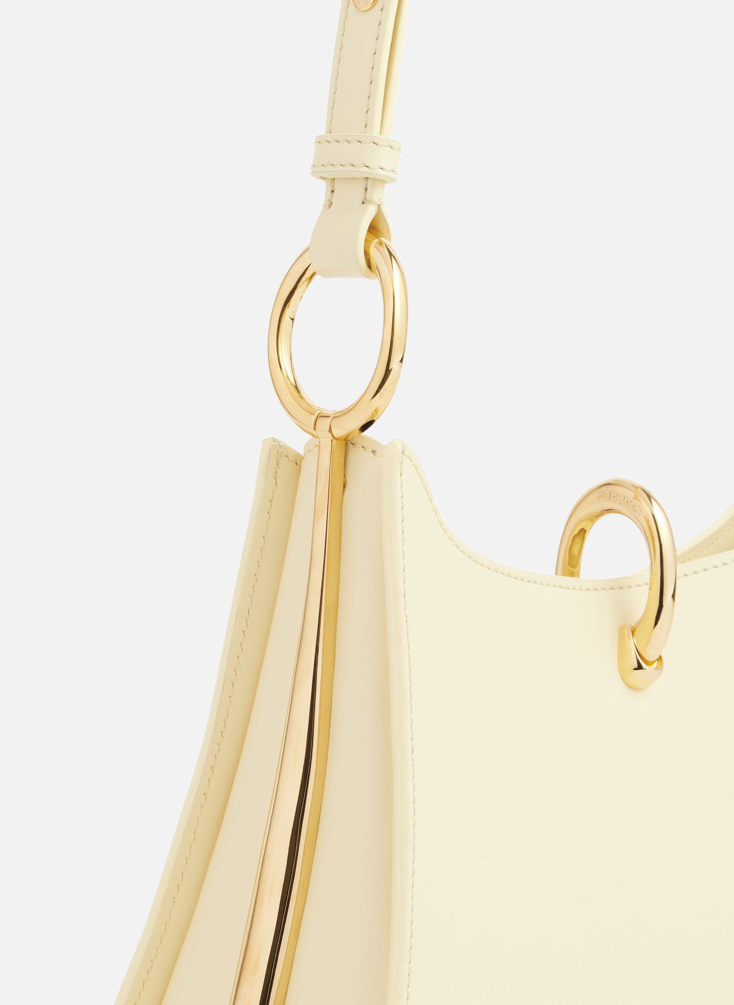 Sac ring en cuir RABANNE Jaune