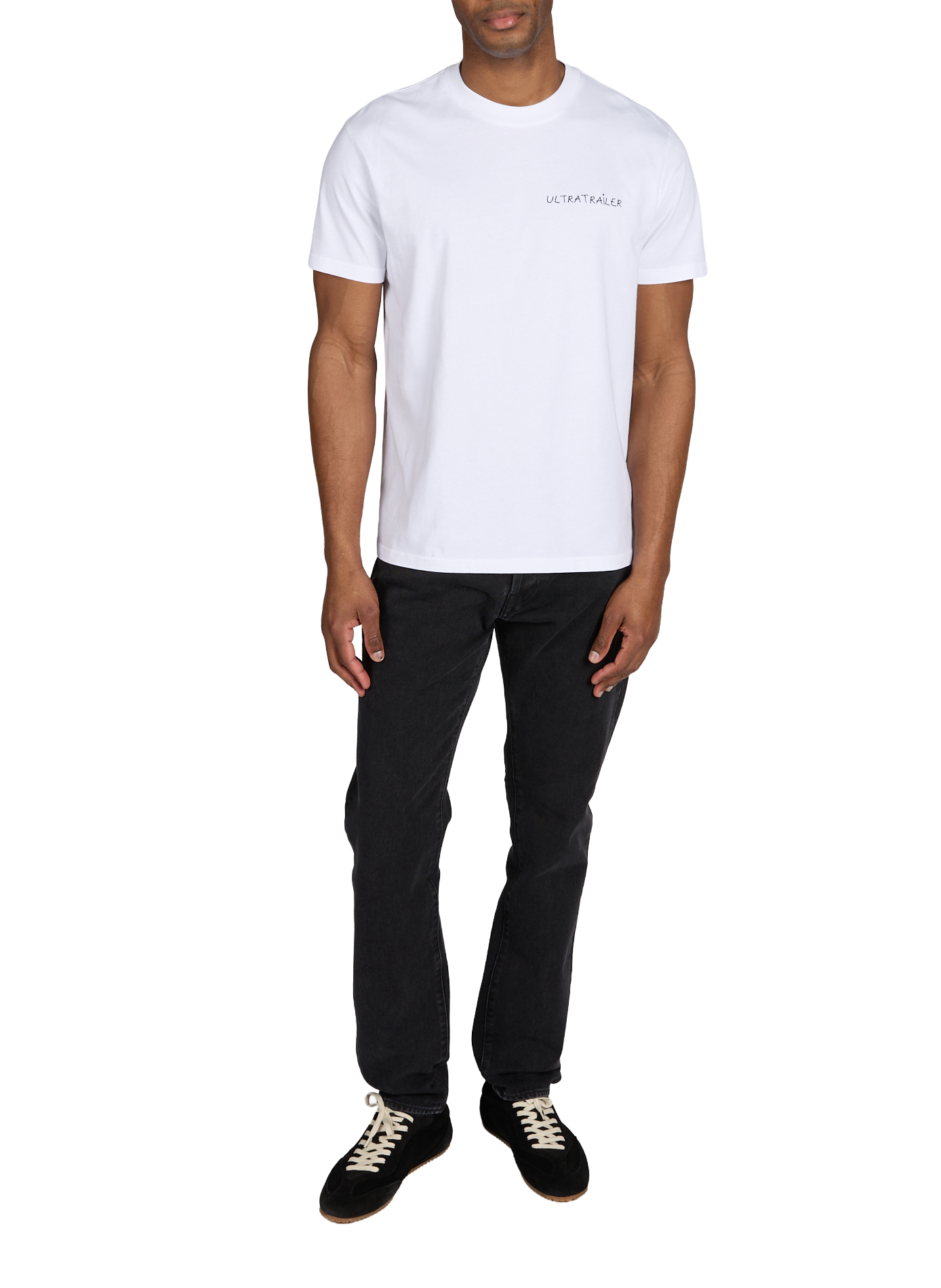 T-shirt Popincourt Ultratrailer en coton MAISON LABICHE Blanc