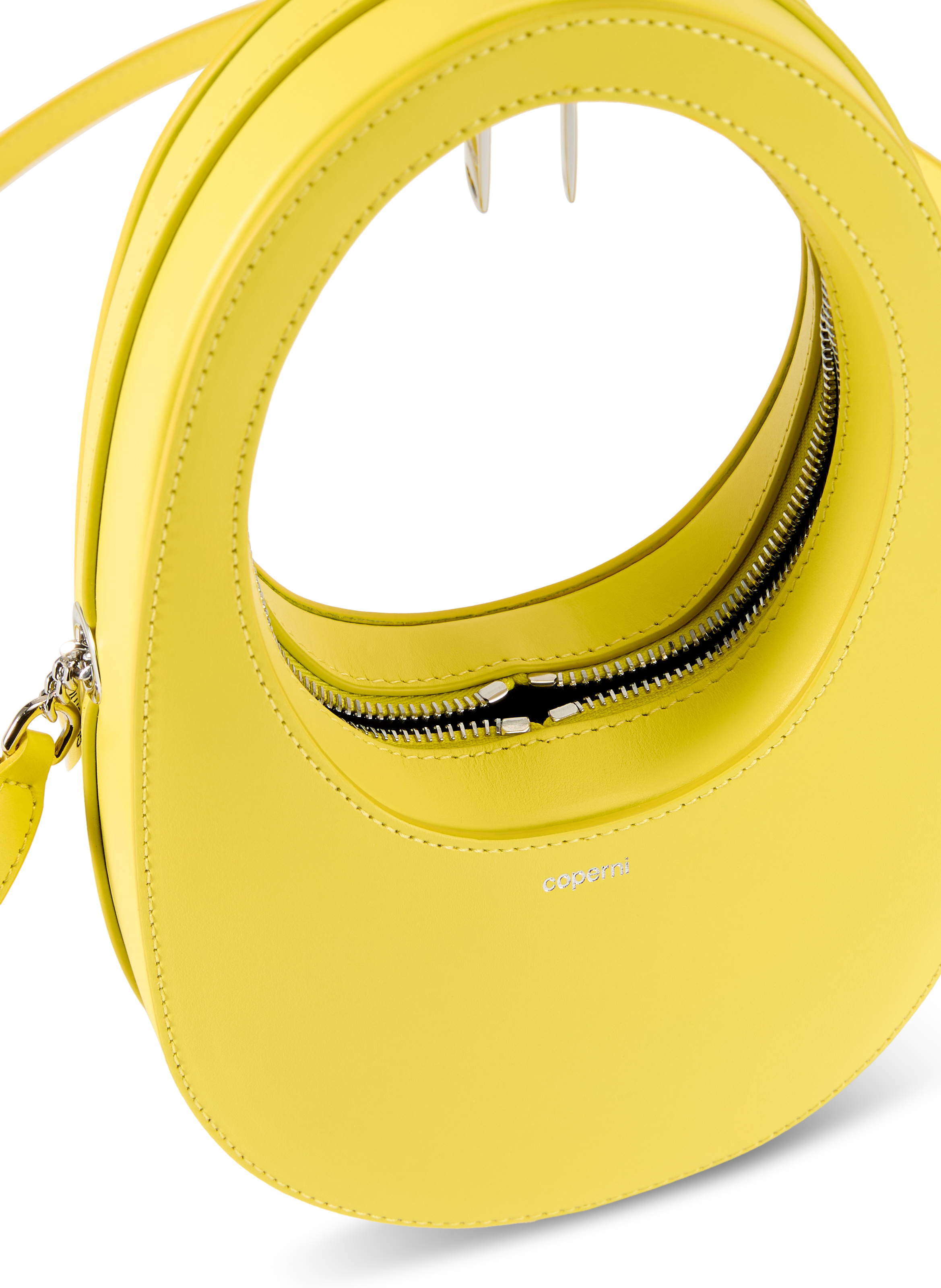 Plain leather handbag COPERNI Yellow