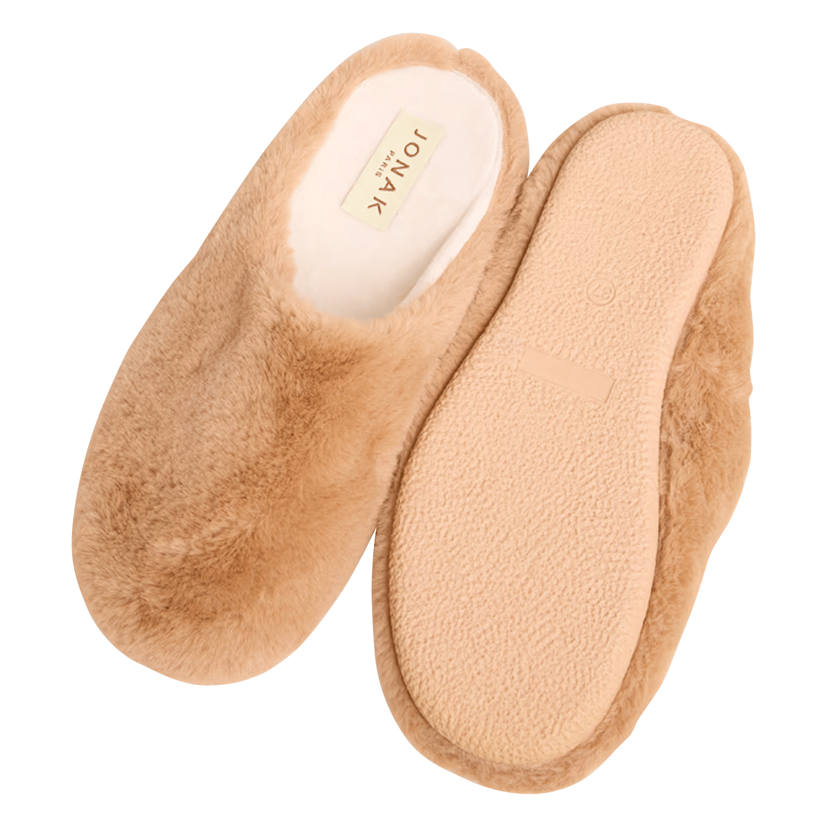 Chaussons effet fourrure Jude JONAK Beige