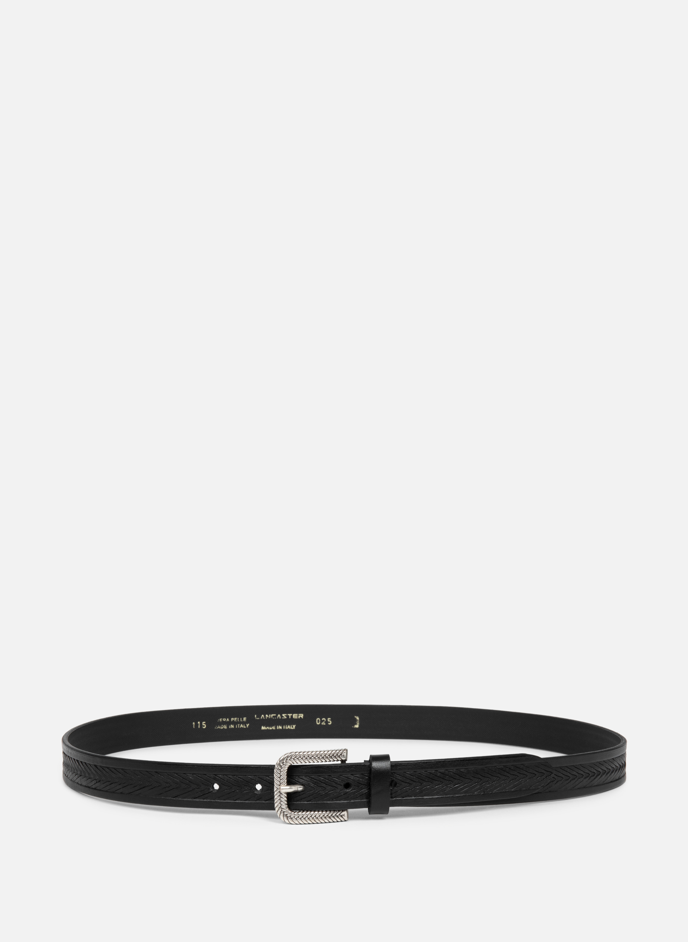 Ceinture - ceinture cuir végétal LANCASTER Noir