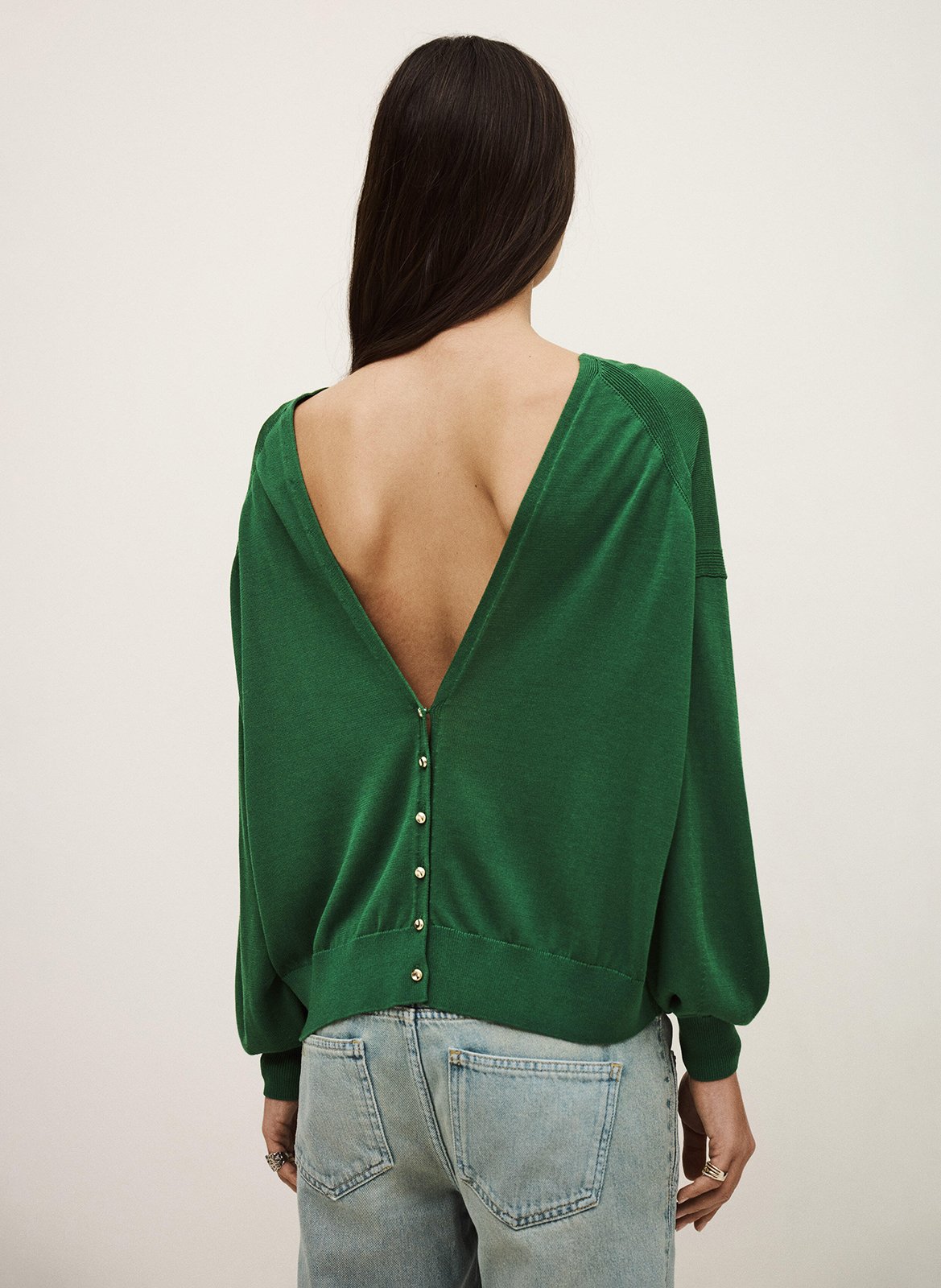 Pull col rond brenda BA&SH Vert