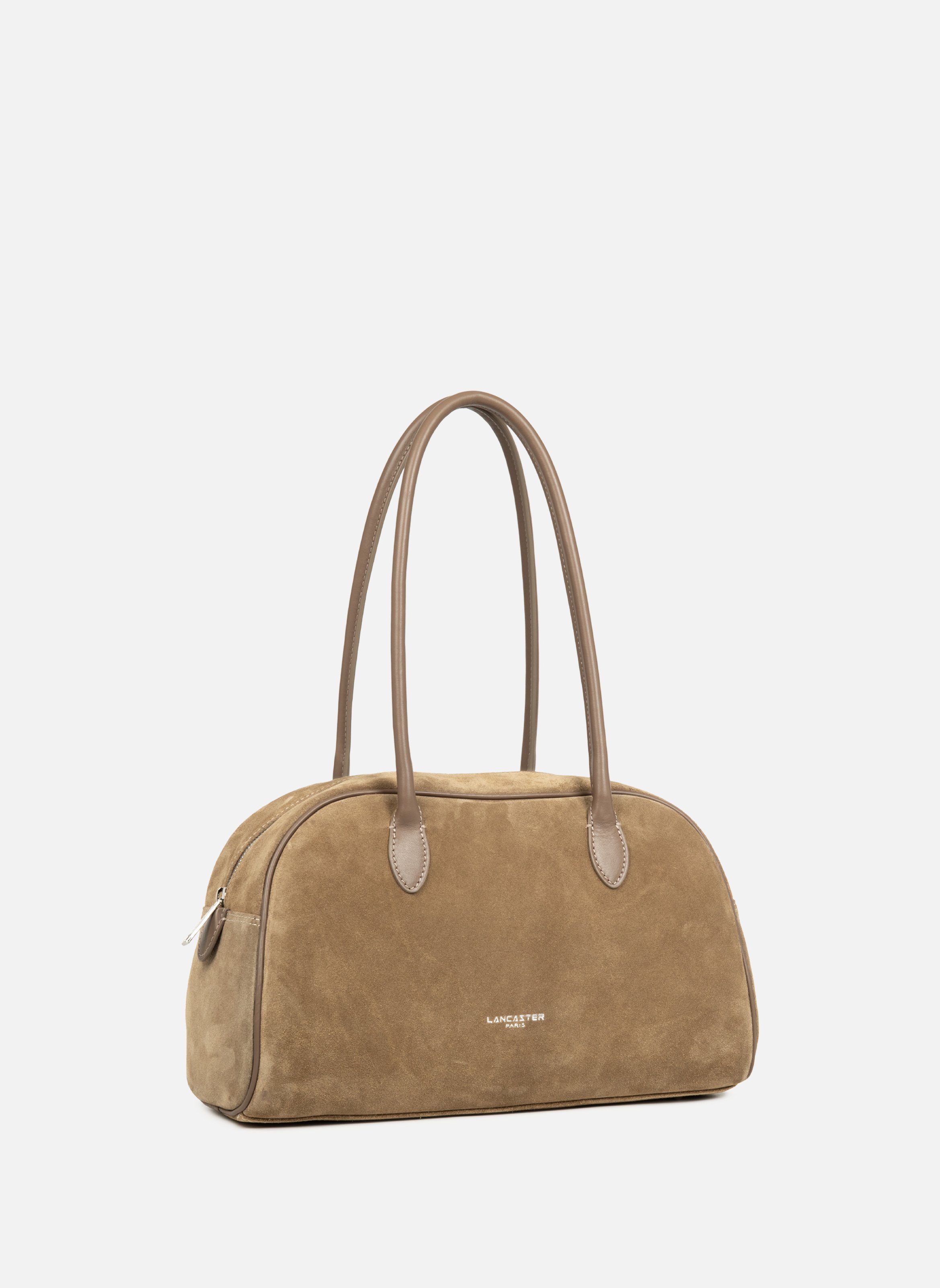 Grand sac cabas épaule - suède LANCASTER Marron
