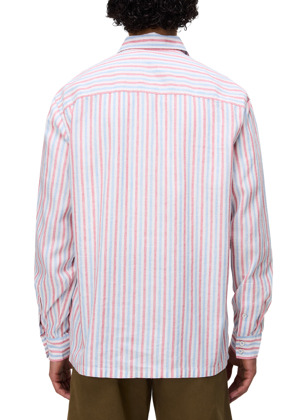 Chemise droite Brolio en coton et lin NAPAPIJRI Multicolore