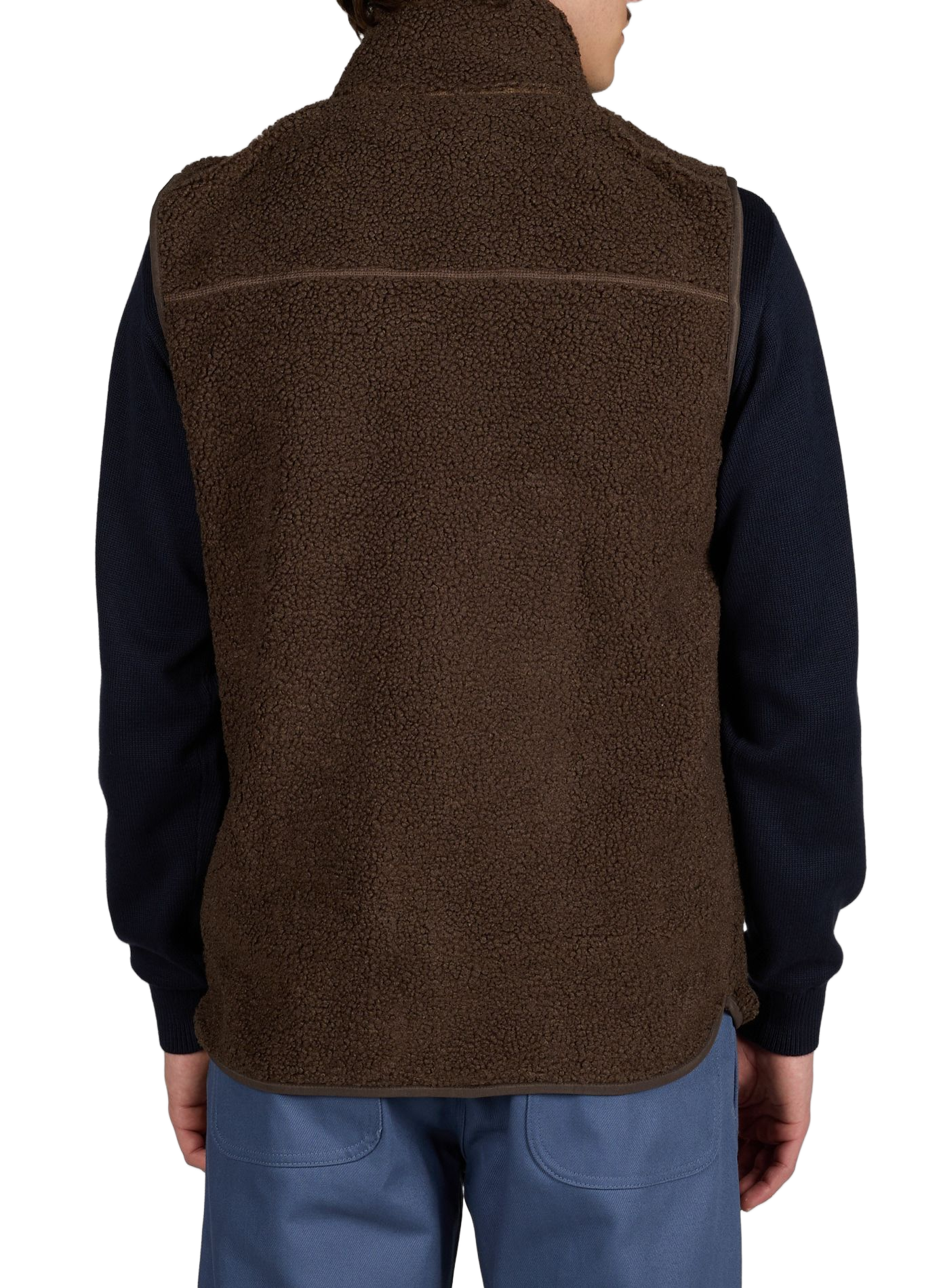 Gilet Rasmus sans manches à col montant DIDRIKSONS Marron