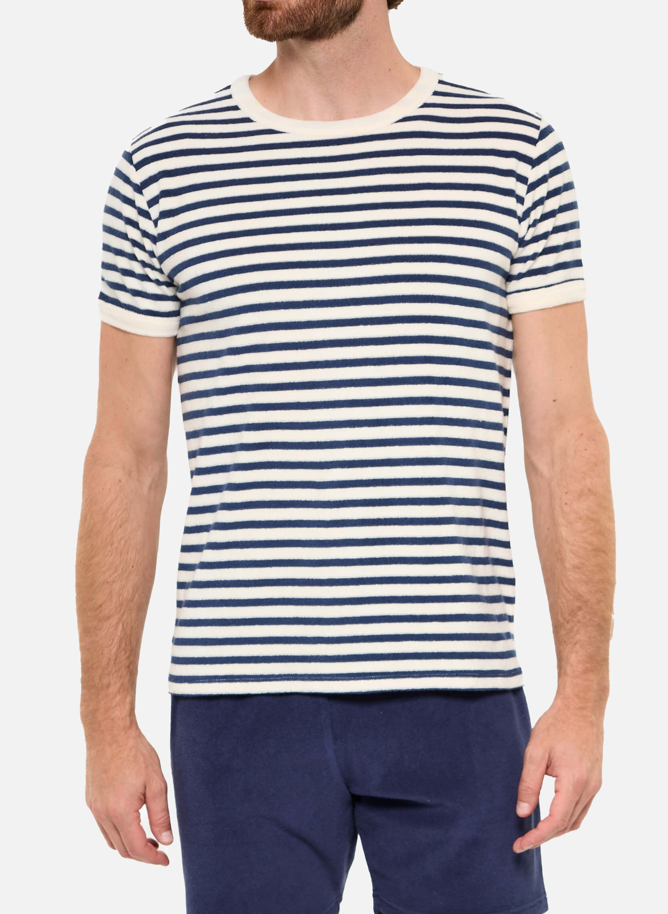 T-shirt rayé en éponge GILI'S Bleu