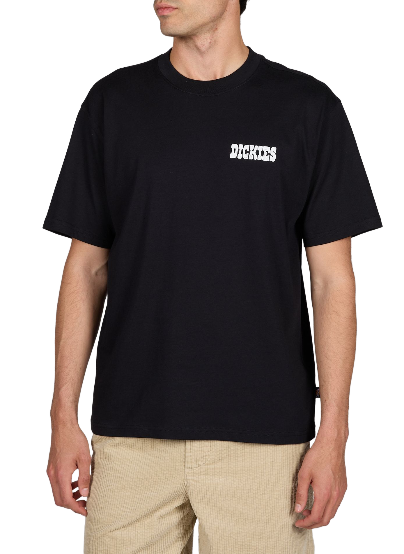 T-shirt ample sérigraphié en coton DICKIES Noir