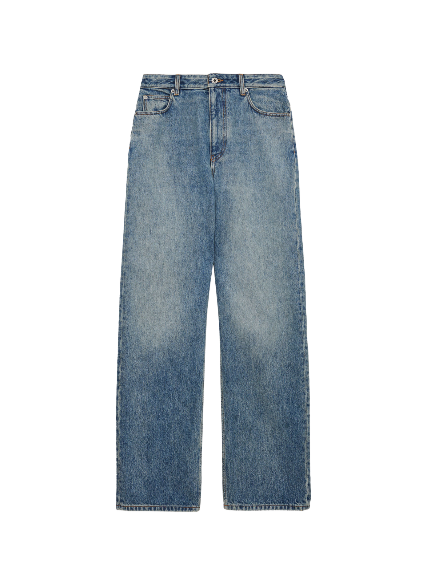 Straight leg cotton denim jeans LOEWE Blue