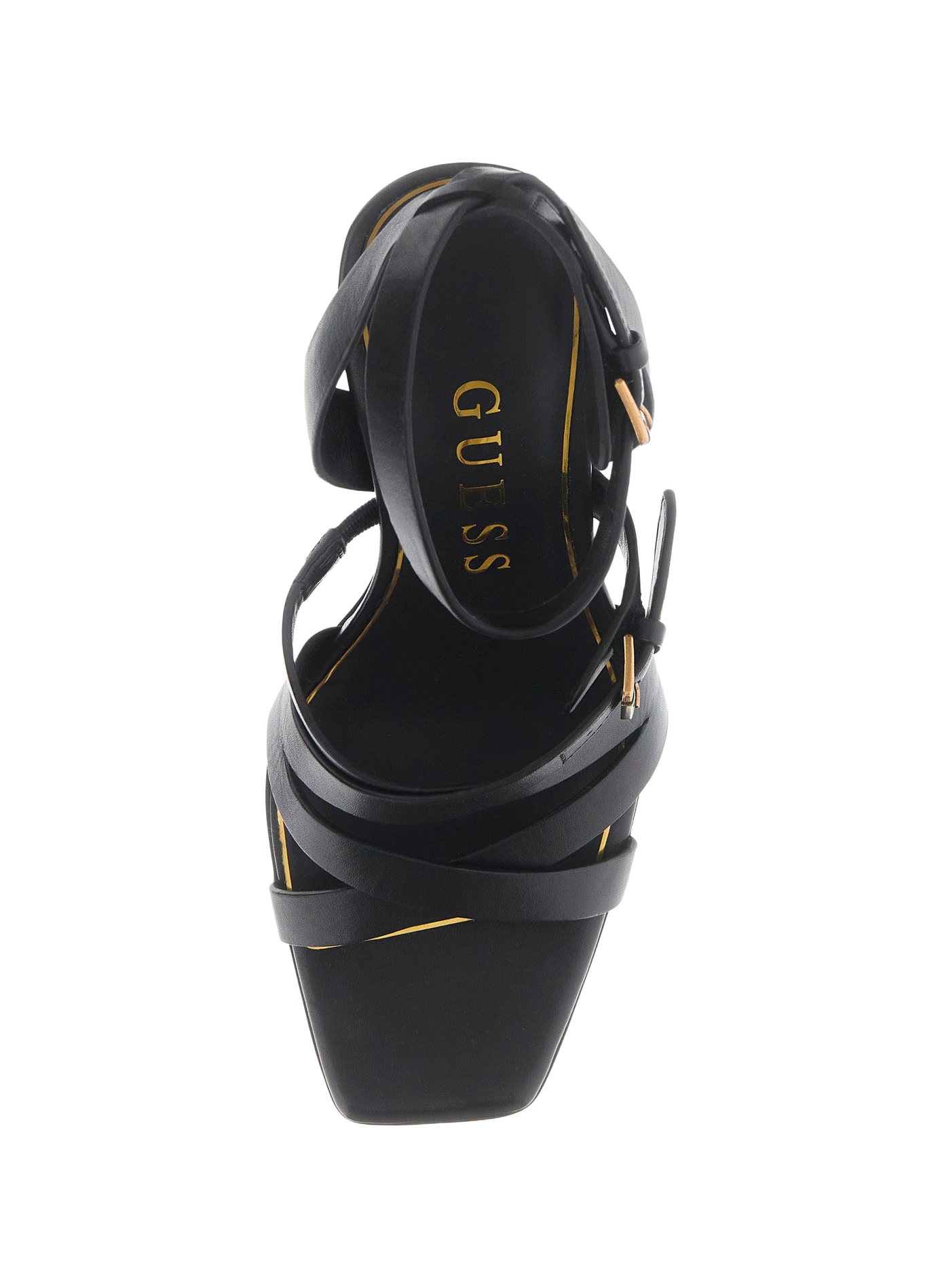 Sandali Radela in pelle di vacchetta. GUESS Nero