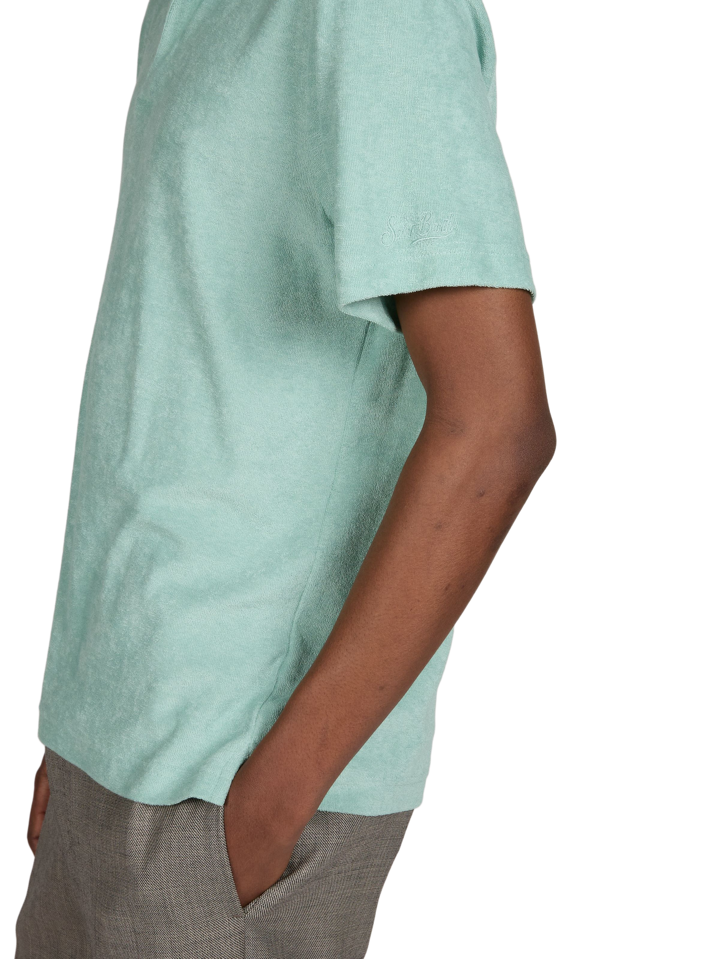 Short sleeve terry cloth polo Jeremy MC2 SAINT BARTH Green