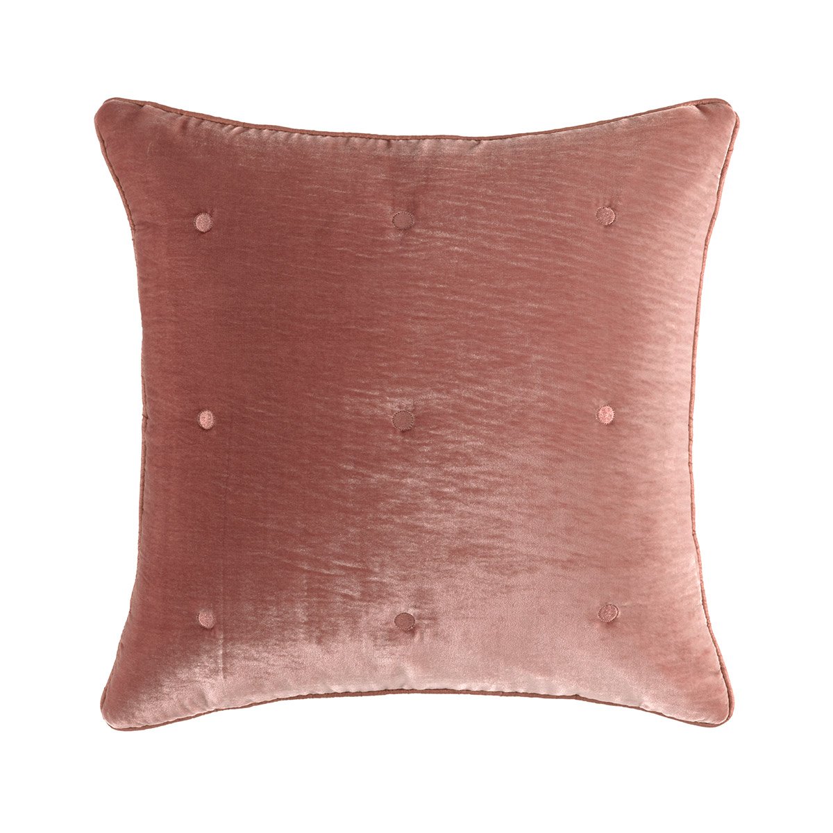 Housse de coussin en soie, cocon YVES DELORME Marron