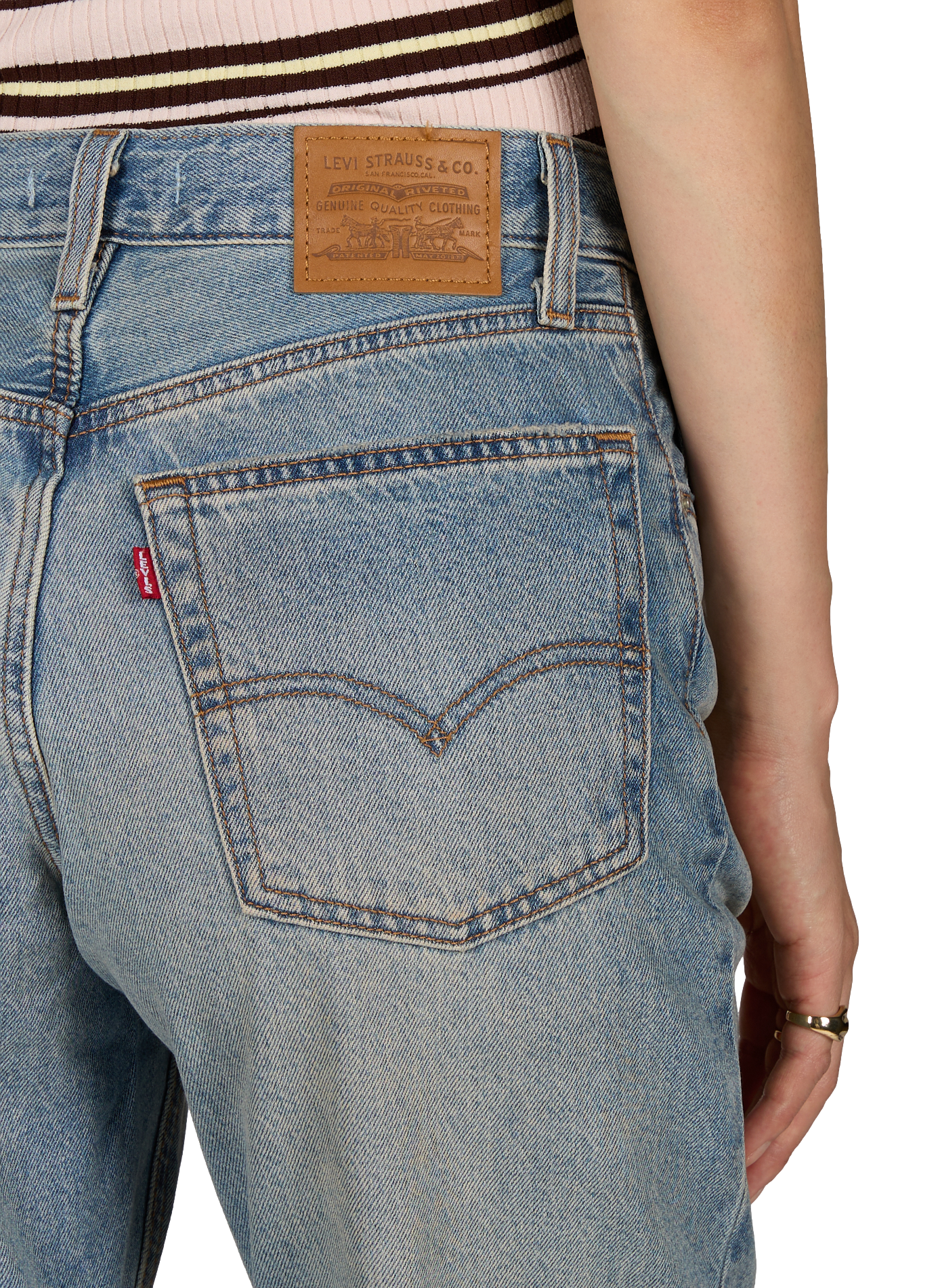Loose Boot cotton jeans LEVI'S Brown