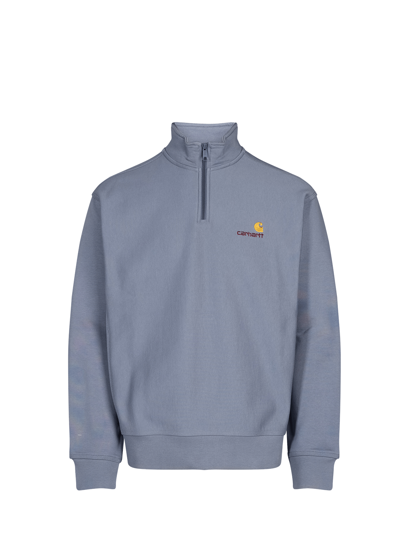 Sweatshirt met ritskraag van gemengd katoen CARHARTT WIP Blauw