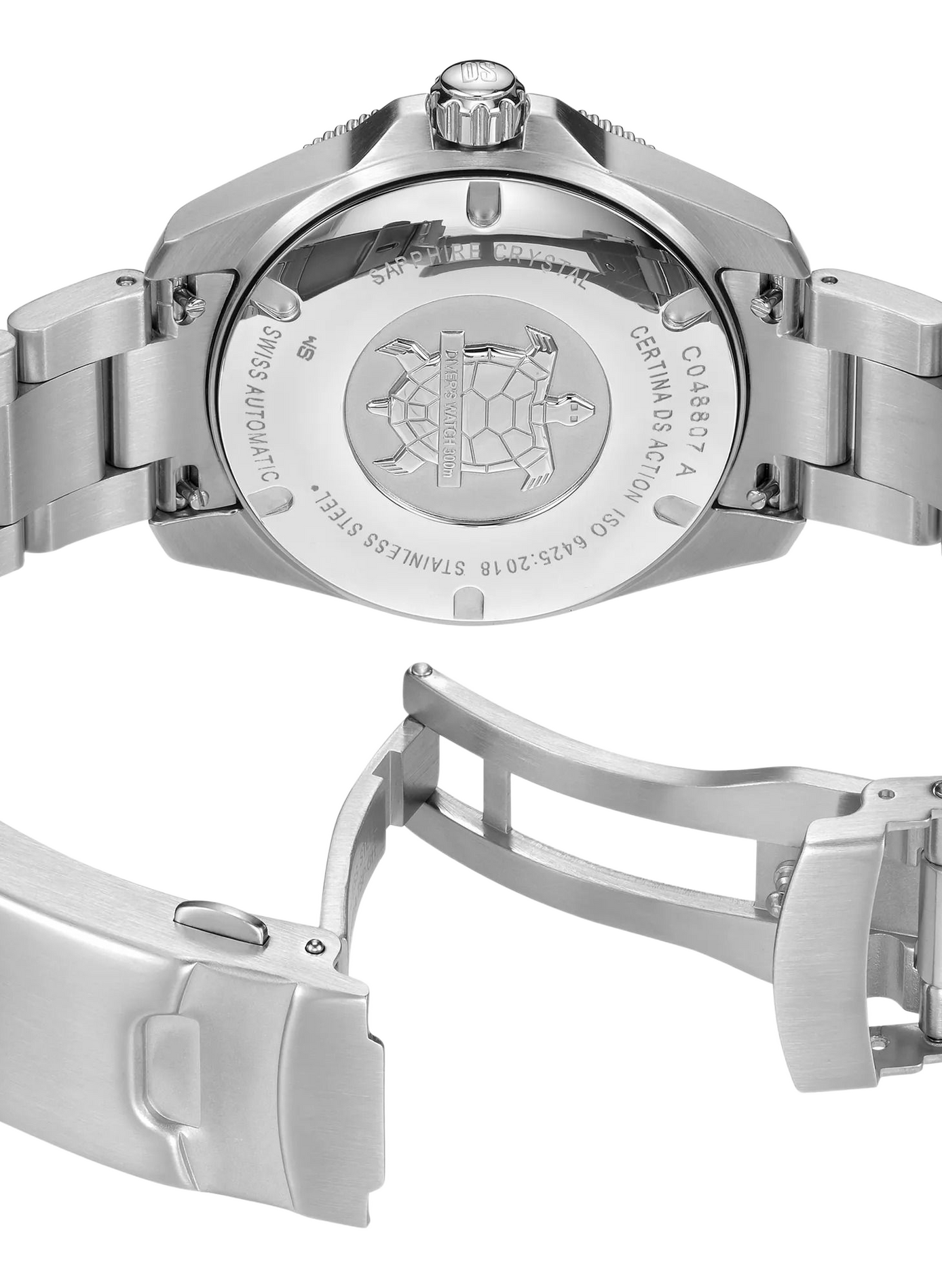 Montre automatique DS ACTION DIVER en acier inoxydable CERTINA Vert