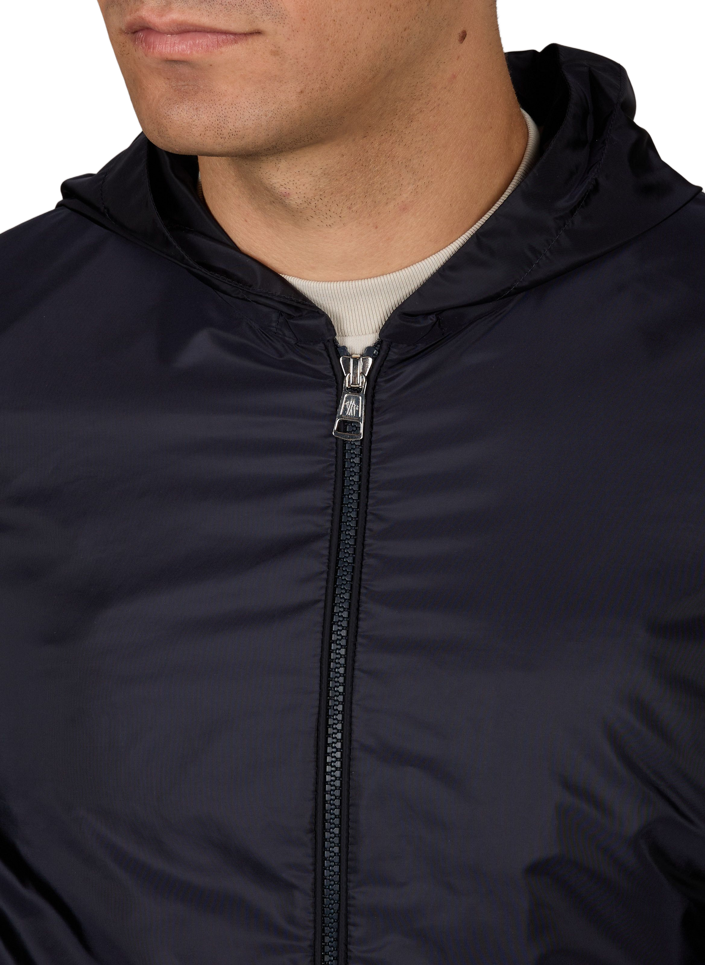 Hoodie vest van gemengd katoen MONCLER Blauw