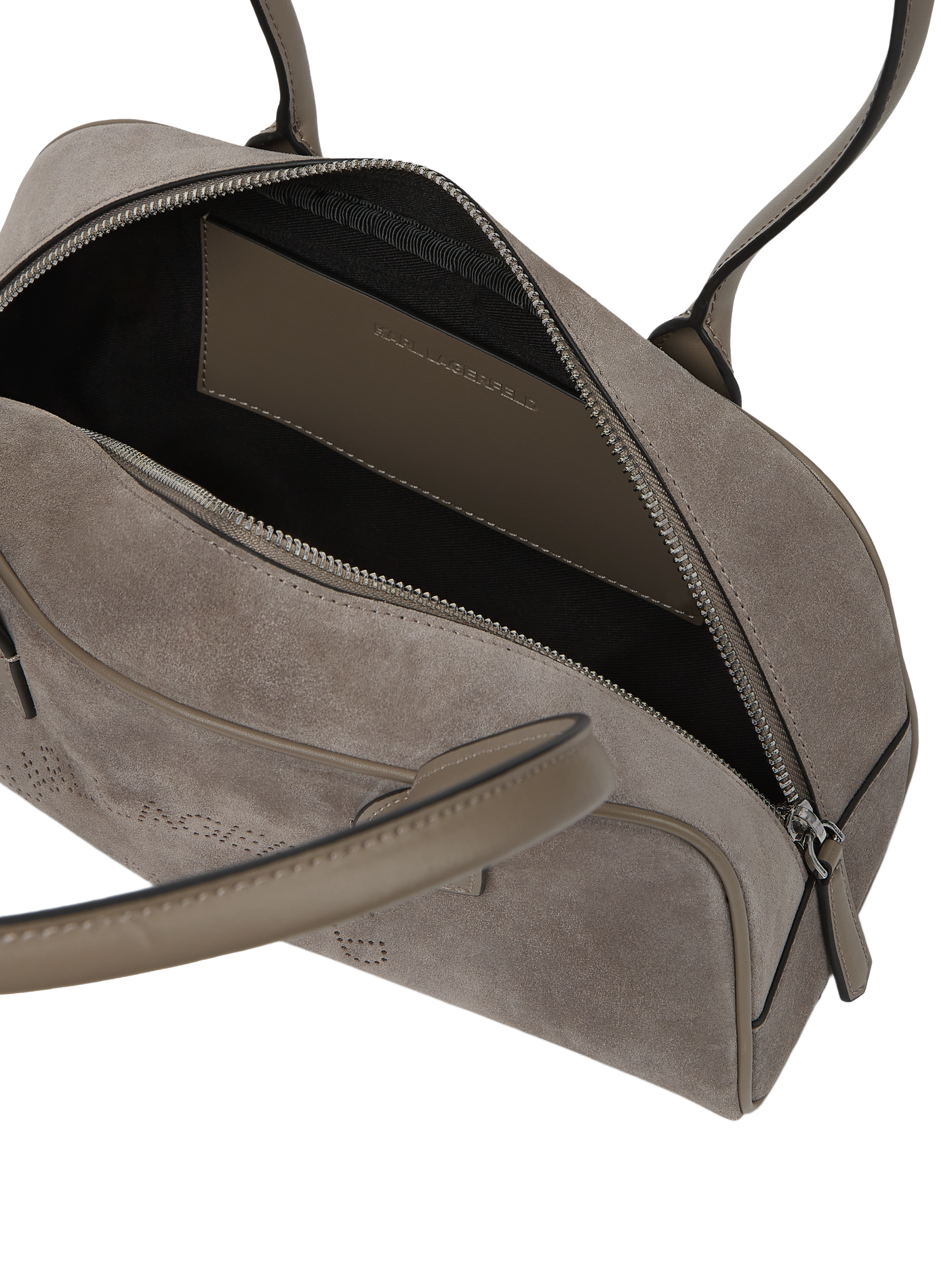 Sac K/DAILY en cuir suède KARL LAGERFELD Gris