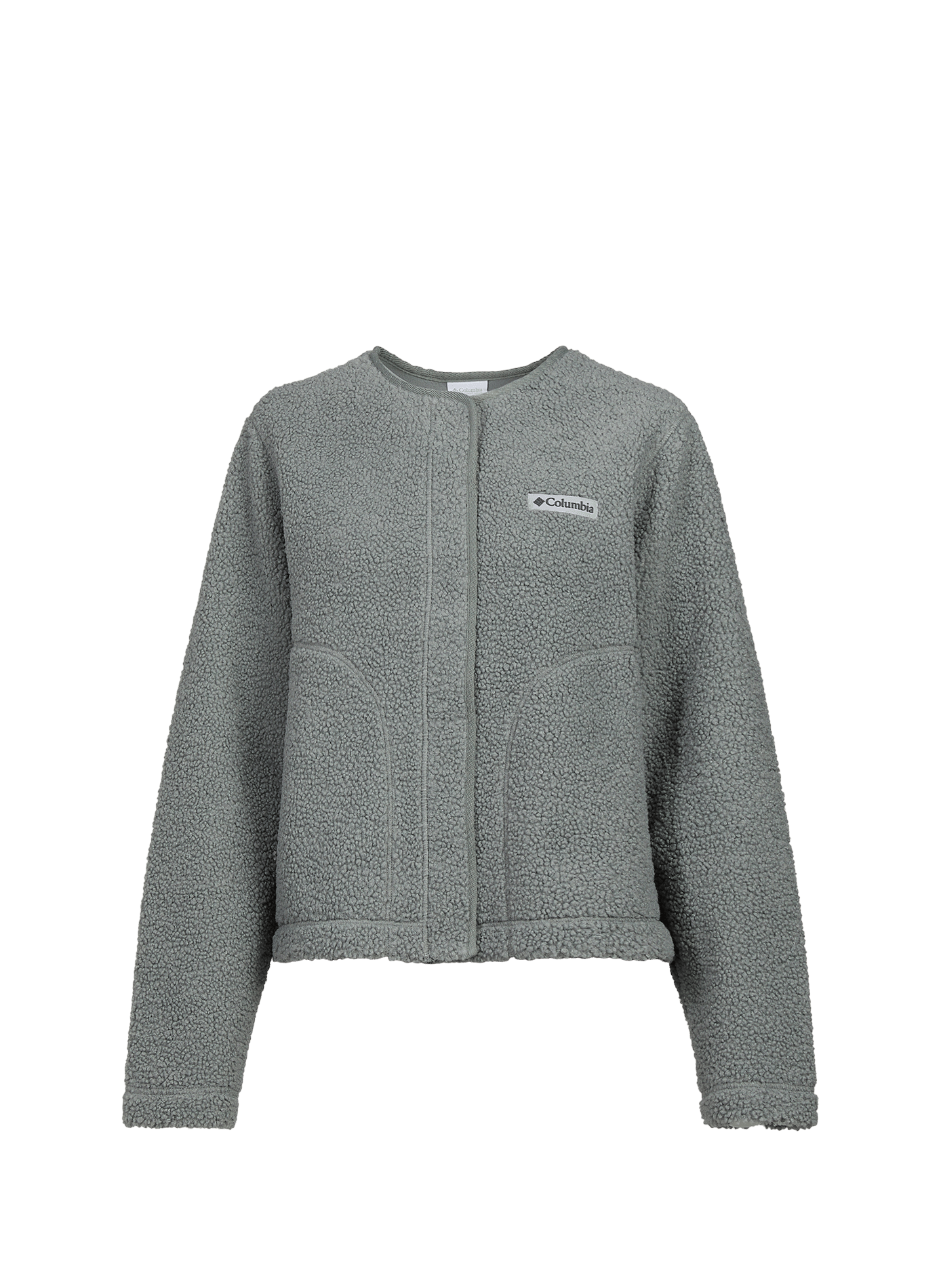 Shearling-look jacket with round collar COLUMBIA Grey