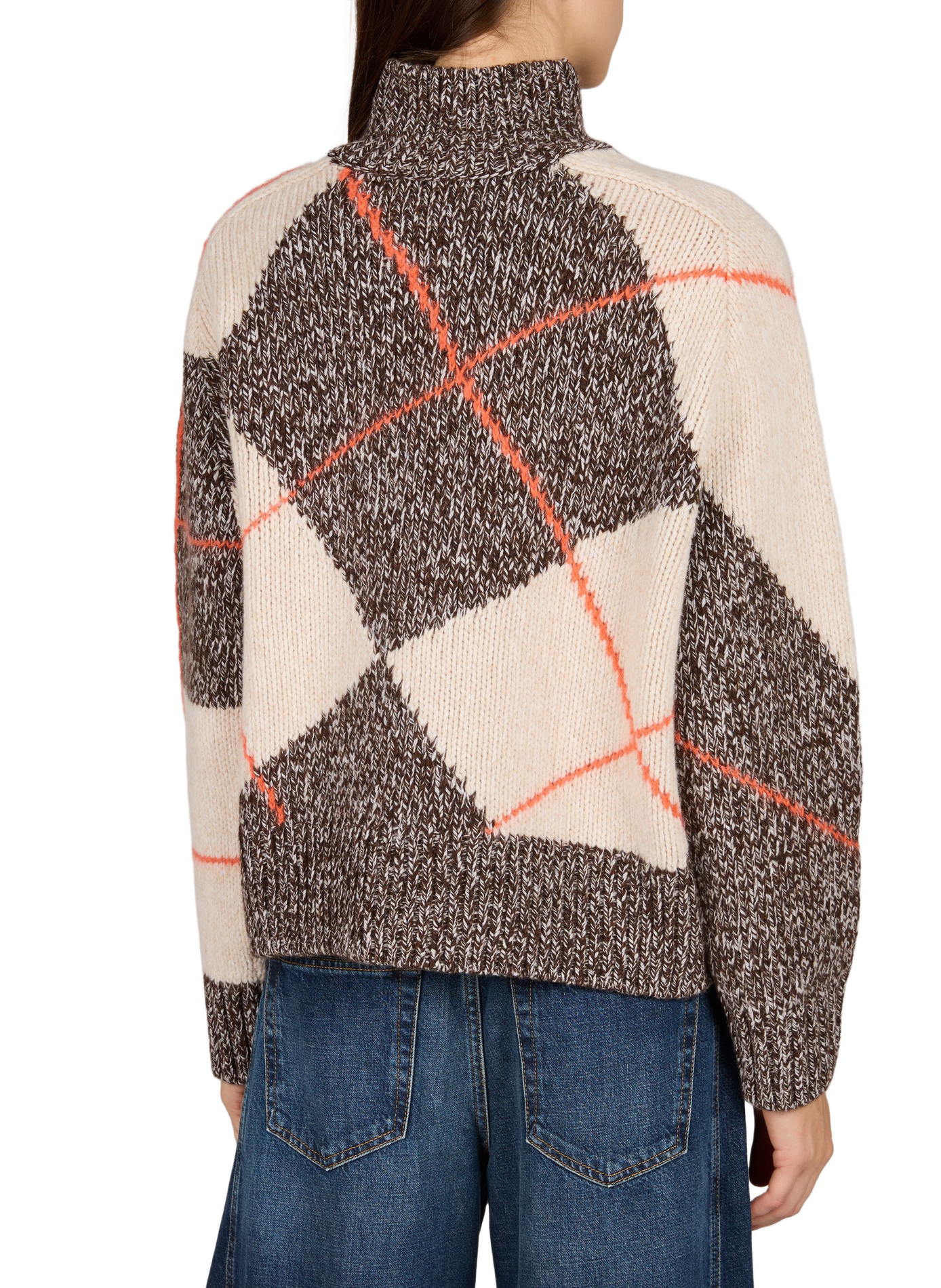 Pull col montant en laine mélangée CLOSED Multicolore