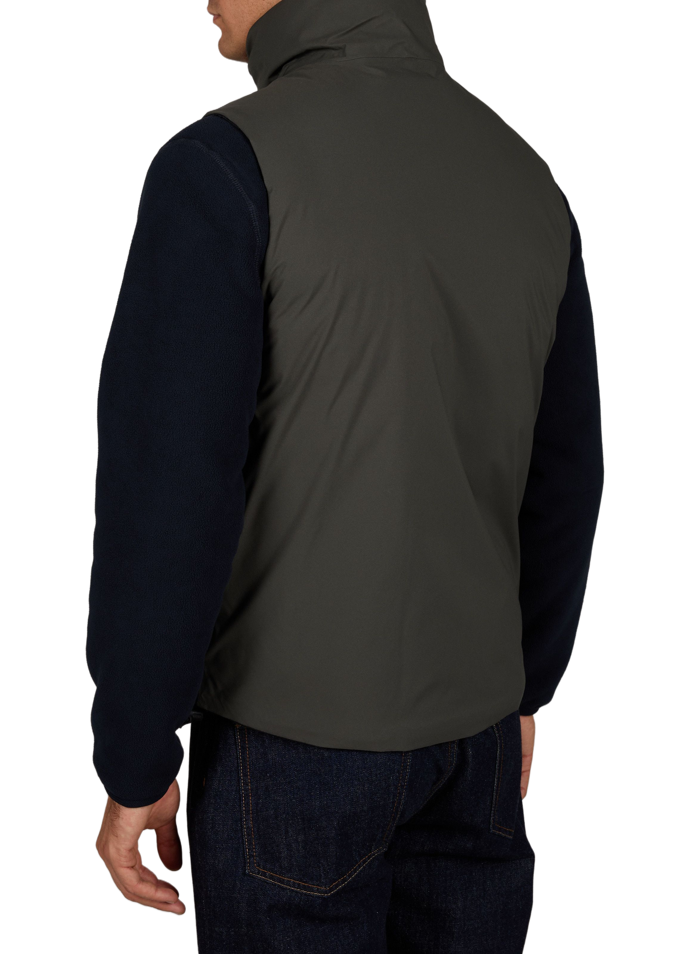 Valen straight high-neck reversible vest K-WAY Khaki