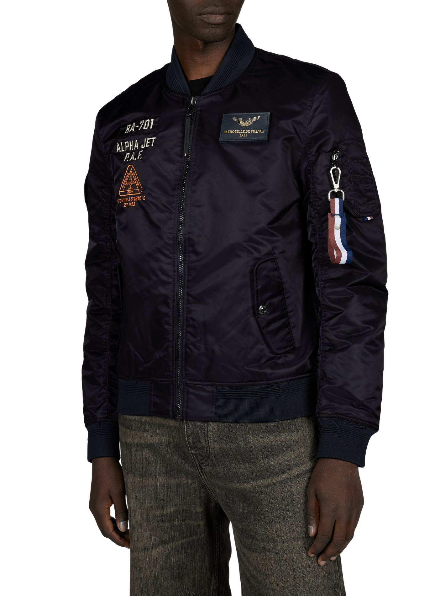 Blouson Mach 1 Aircraft oversize PATROUILLE DE FRANCE X REDSKINS Bleu
